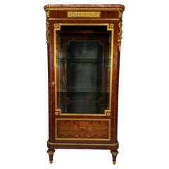 Antique Exceptional Louis XVI Style Showcase in the manner of François Linke
