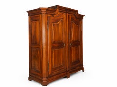 Exceptional Louis XVI Walnut Armoire with Fine Marquetry