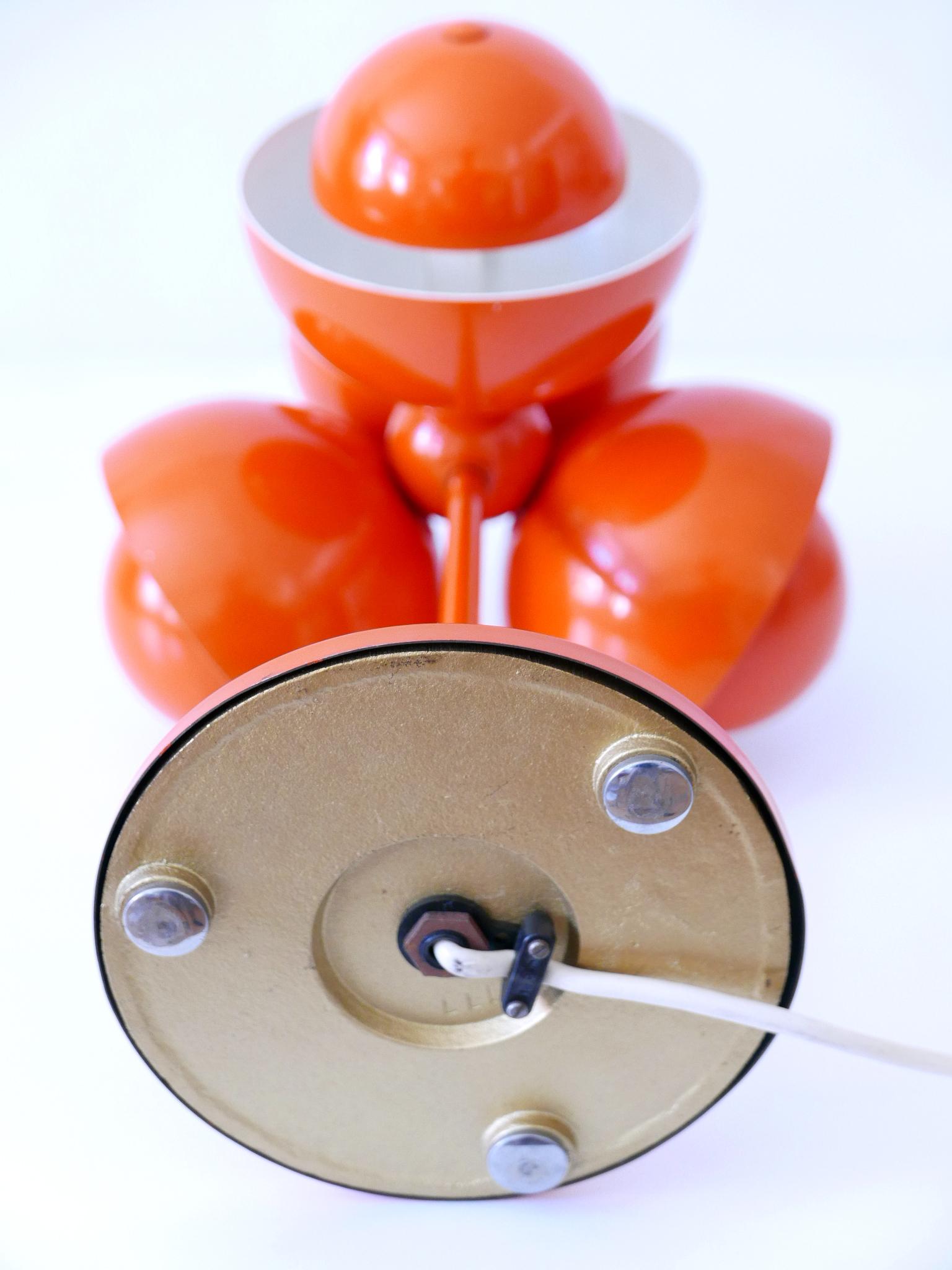 Exceptional & Lovely Mid-Century Modern Flowerpot Table Lamp, Germany, 1970s 12
