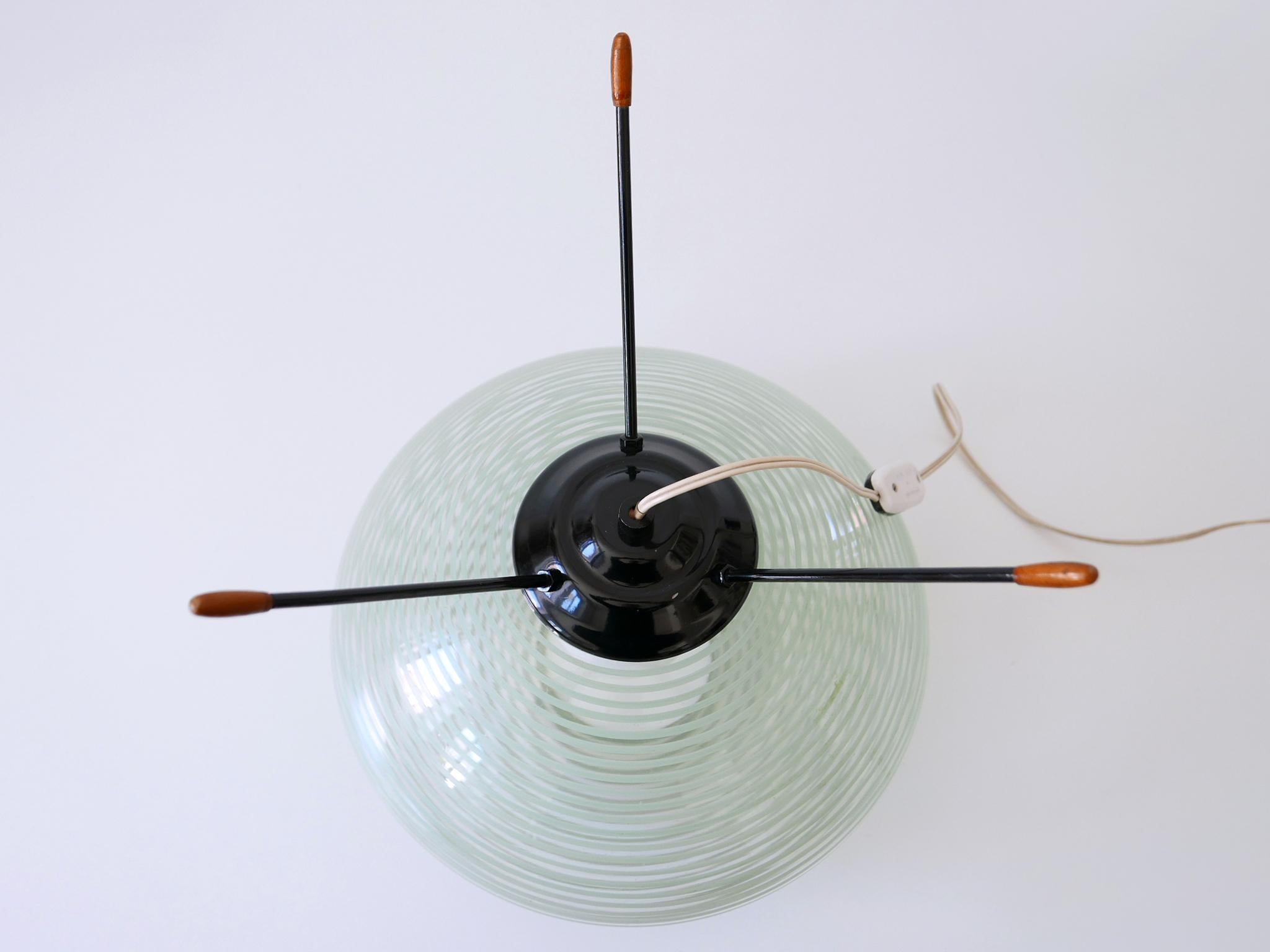 Exceptional & Lovely Mid-Century Modern Tripod UFO Table Lamp Germany 1950s For Sale 10