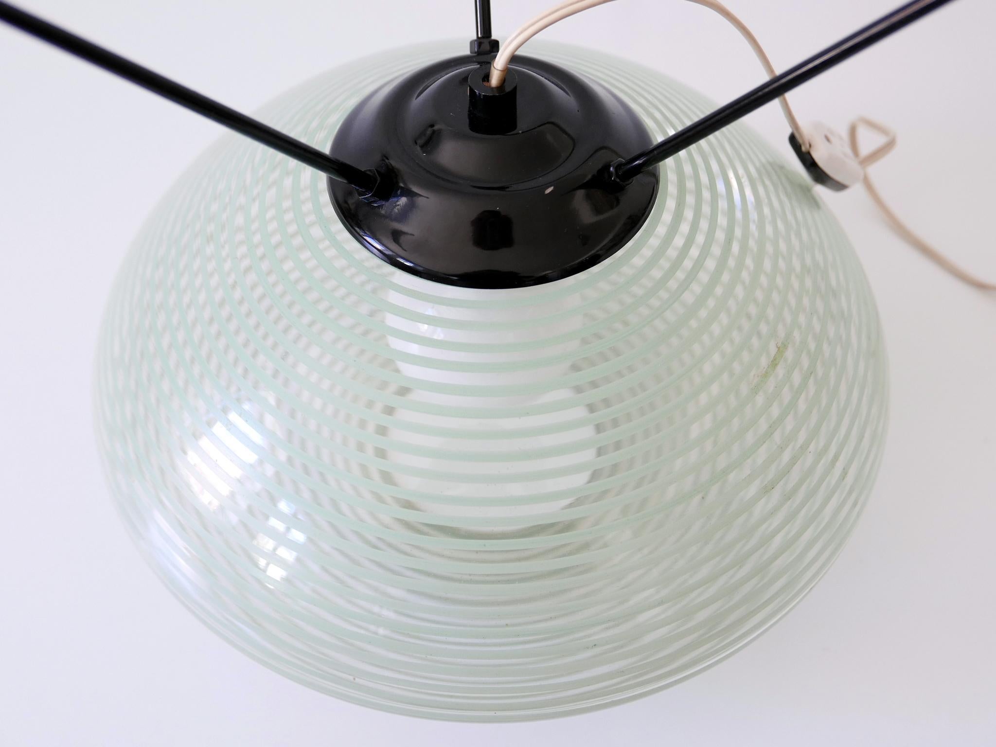 Exceptional & Lovely Mid-Century Modern Tripod UFO Table Lamp Germany 1950s For Sale 11