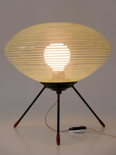 Exceptional & Lovely Mid-Century Modern Tripod UFO Table Lamp Germany 1950s
