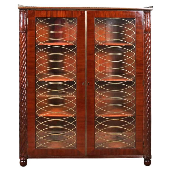 Exceptional Mahogany Regency Bookcase, Circa 1820 For Sale