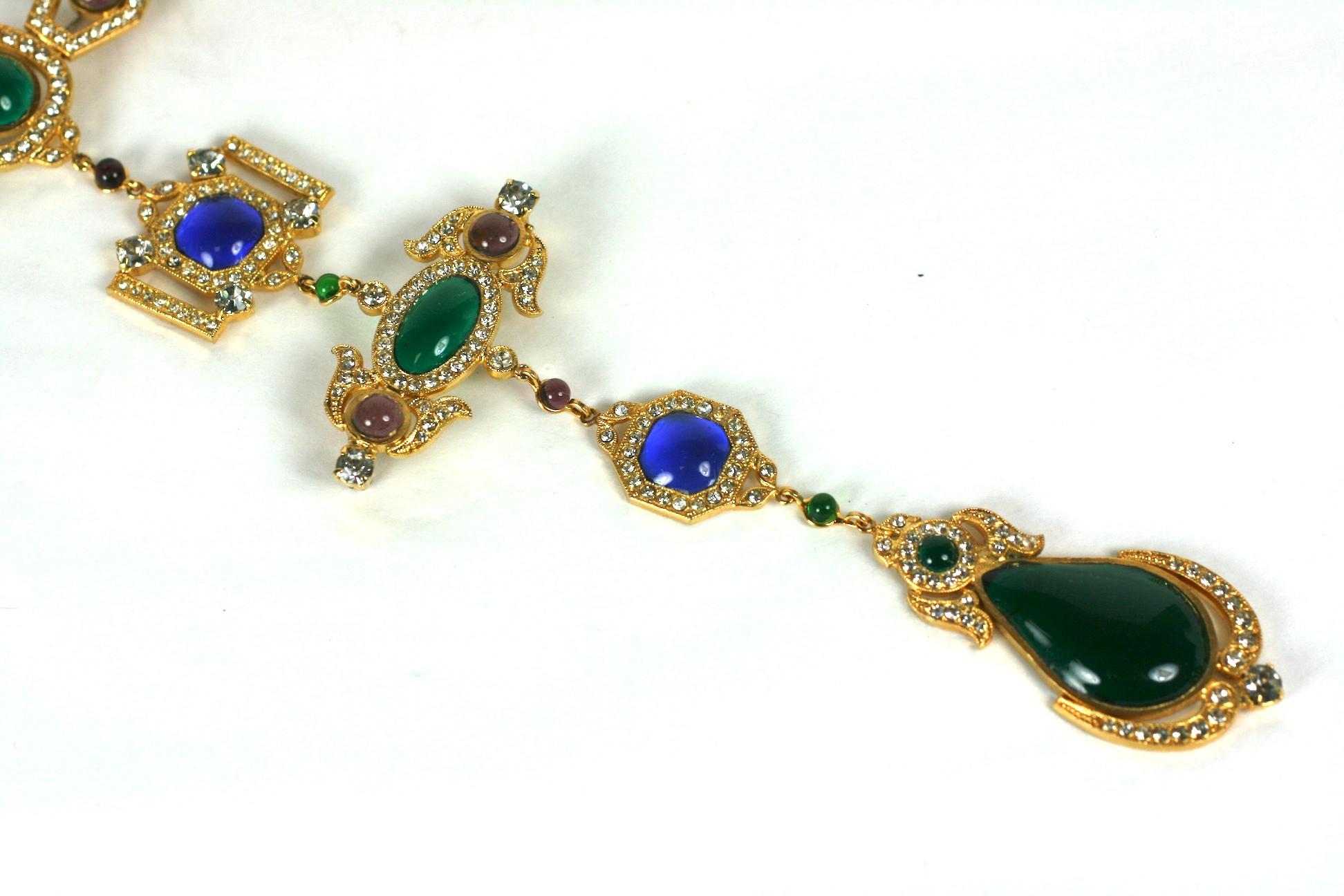 Exceptional Maison Gripoix for Chanel Regency  Brooch For Sale 1