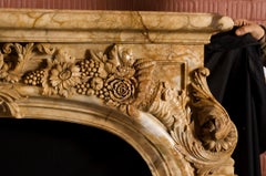 Exceptional marble fireplace in Regency style “ Salon d’Hercule” Versaille.