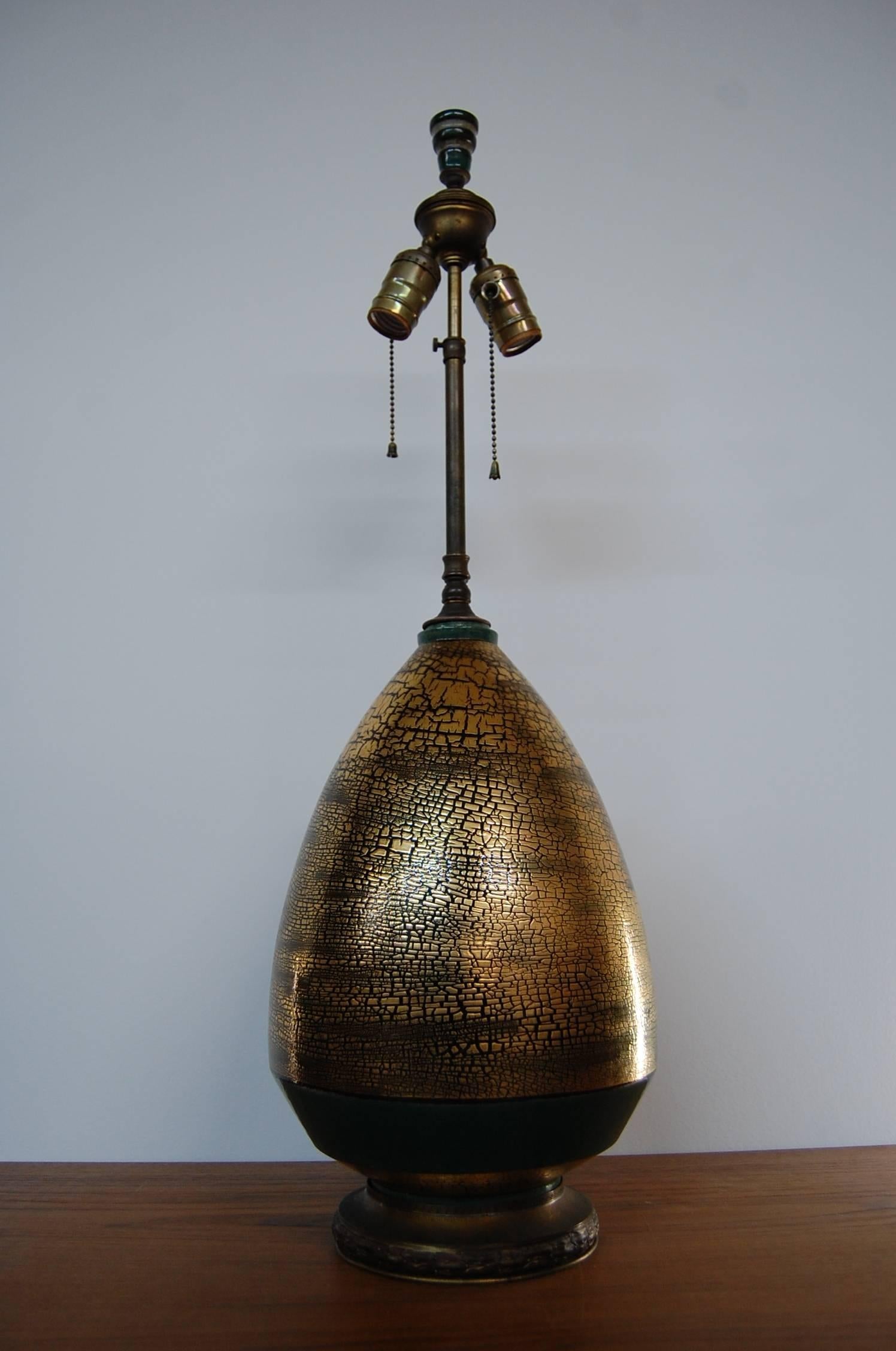 Art Deco Exceptional Marcel Guillard Lamp from Paris