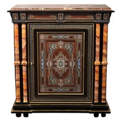 Exceptional Marquetry Cabinet Attributed to Susse Frères, France, Circa 1880