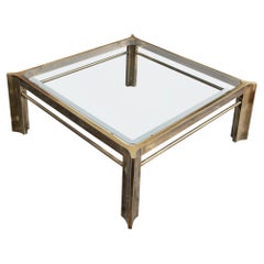 Exceptional Master Craft Midcentury Brass Coffee Table