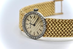 Außergewöhnliche Mathey Tissot Gold- und Diamant-Armbanduhr
