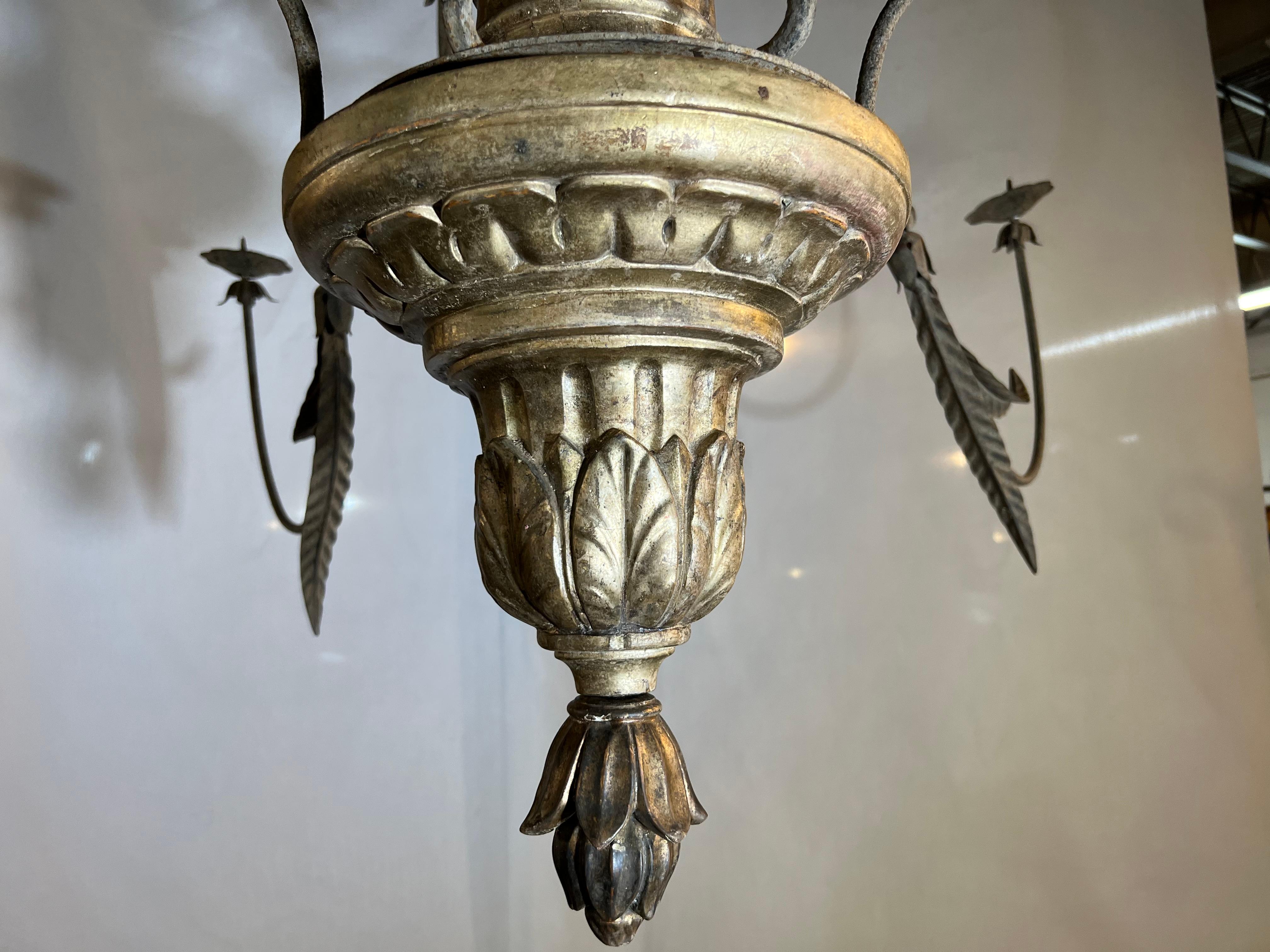 Exceptional Mid-18th Century 2-Tiered Italian Chandelier For Sale 7