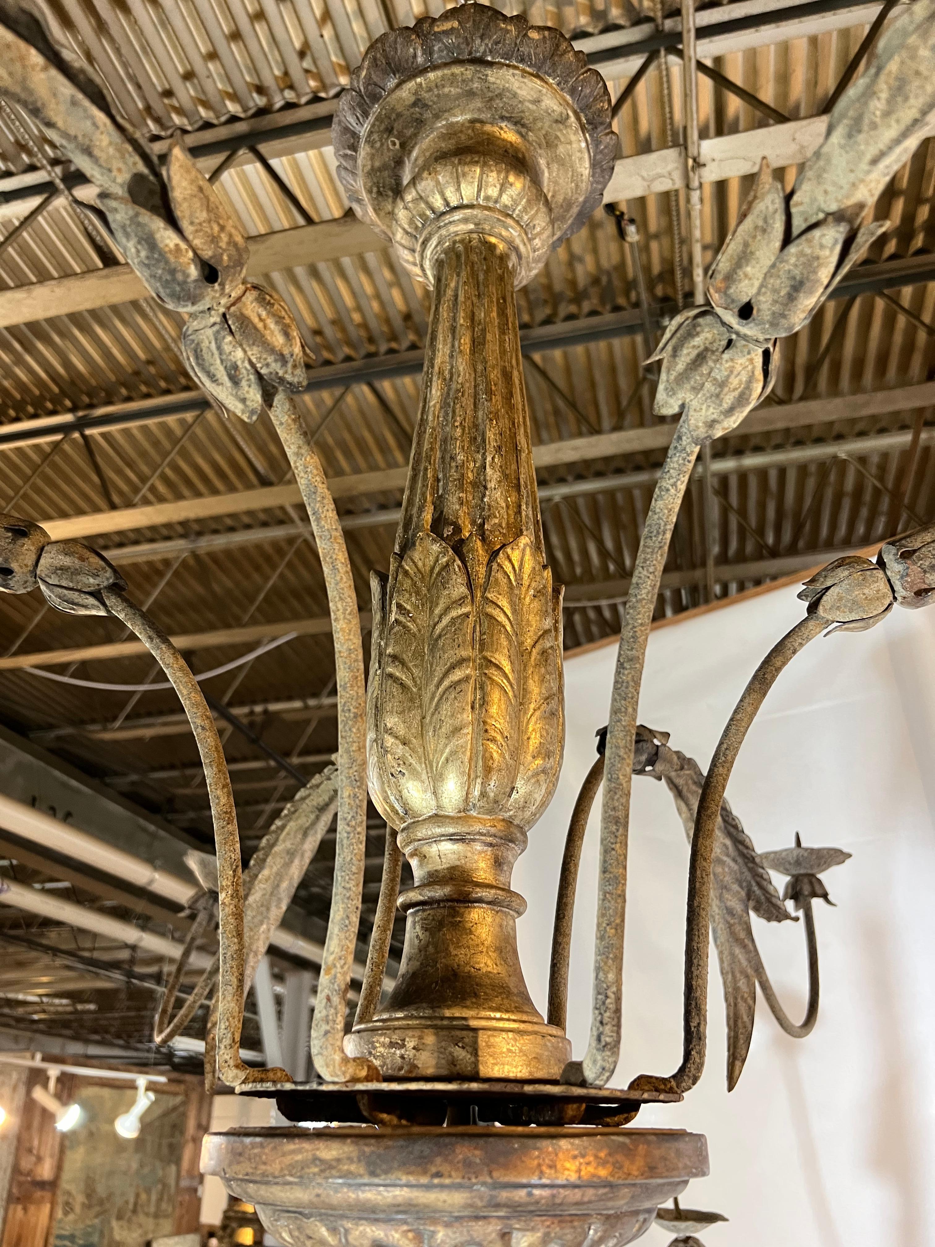 Exceptional Mid-18th Century 2-Tiered Italian Chandelier For Sale 2