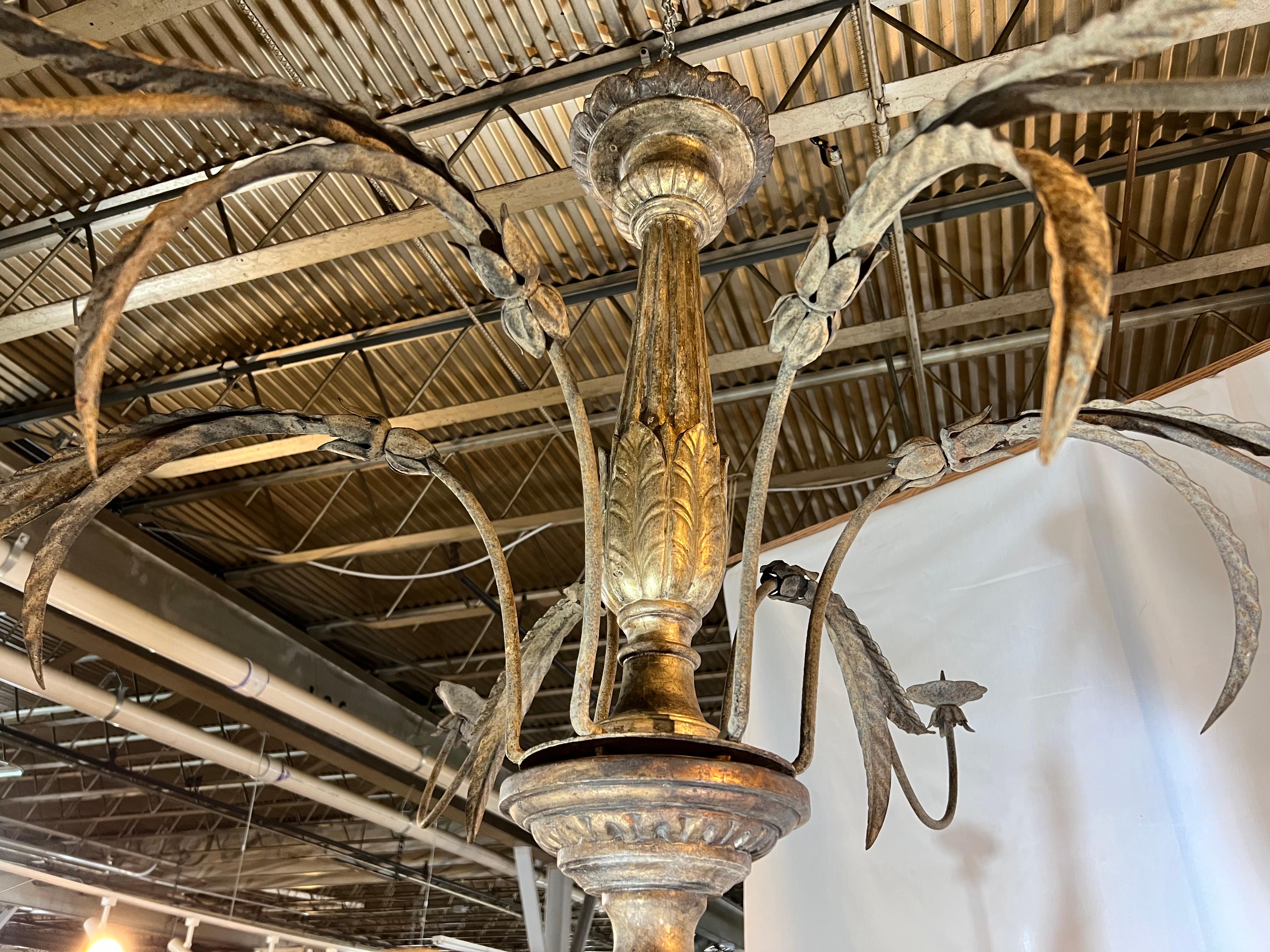 Exceptional Mid-18th Century 2-Tiered Italian Chandelier For Sale 4