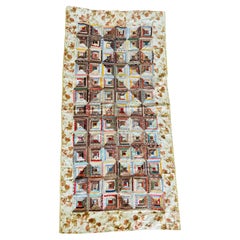 Exceptional Mid-19th Century Sunshine & Shadows Log Cabin Quilt, c. 1855–1870