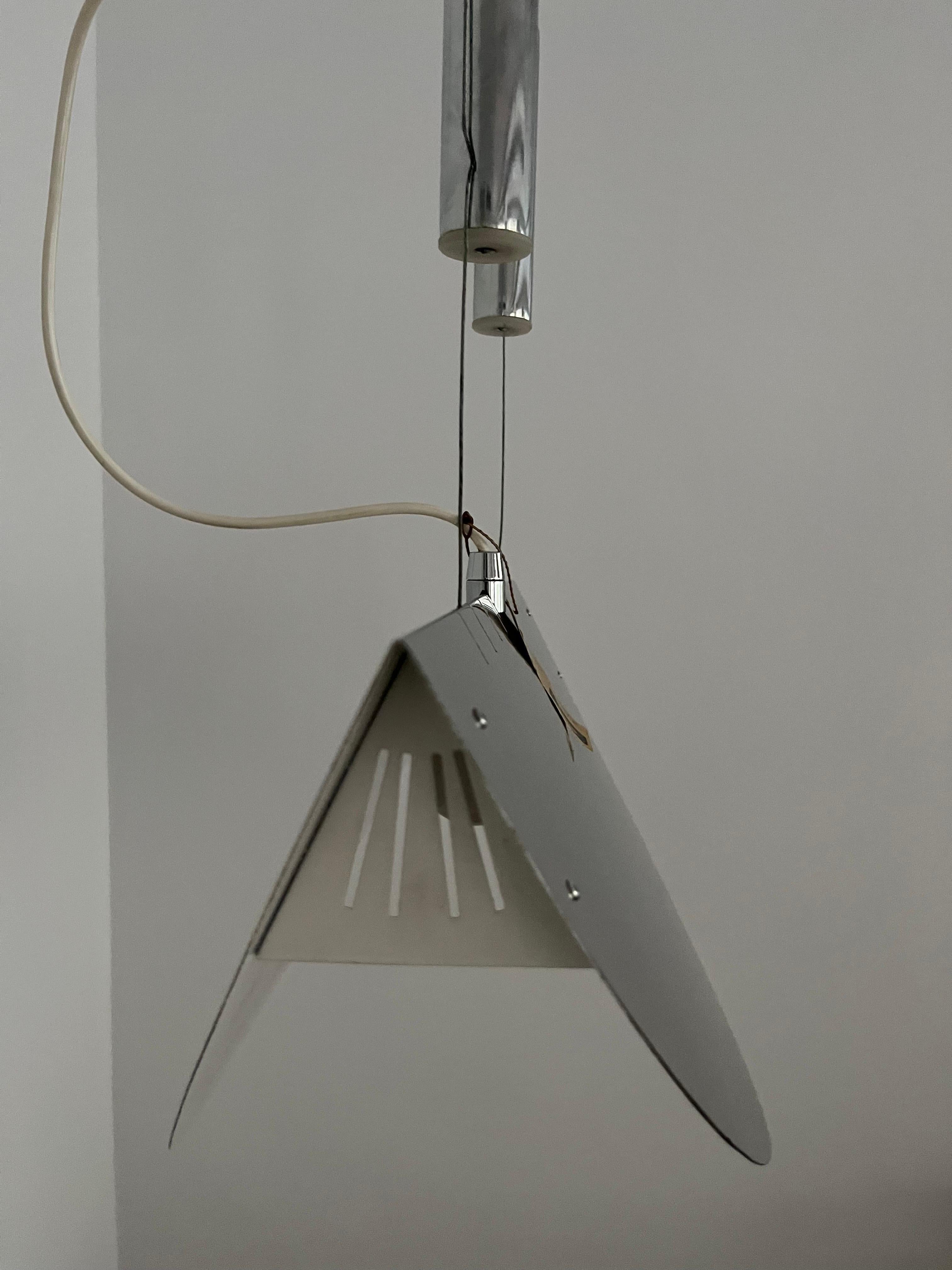 Exceptional Mid-Century Counterweight Chandelier by Estiluz, Barcelona, 1977s For Sale 9