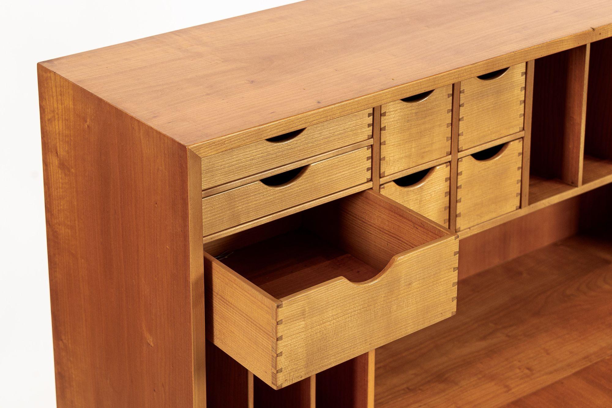 Exceptional Mid Century Danish Drop-Front Secretary Desk & Wall Shelf by Ditzel 2