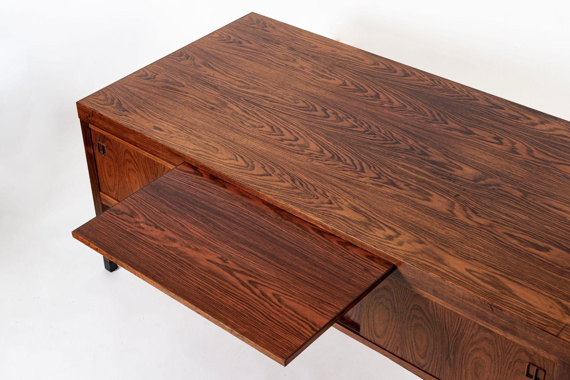 Exceptional Mid Century Danish Large Rosewood Executive Desk For Sale 6