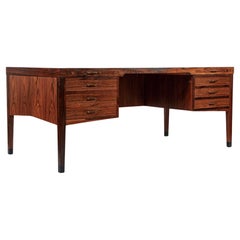 Exceptional Mid Century Danish Large Rosewood Executive Desk