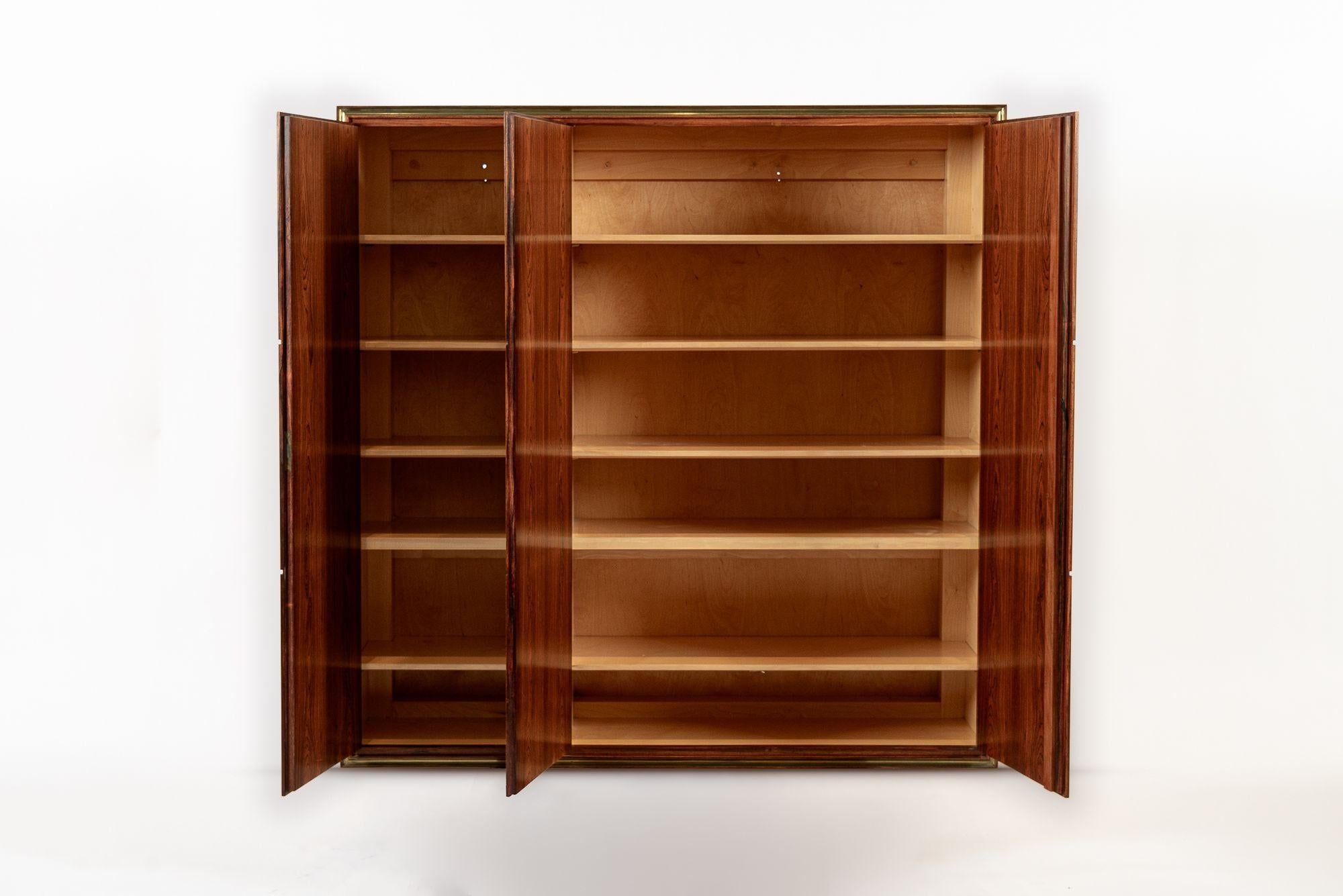 Außergewöhnlicher Mid Century Danish Modern Schwebender Palisander Wandschrank 1950s (Dänisch) im Angebot