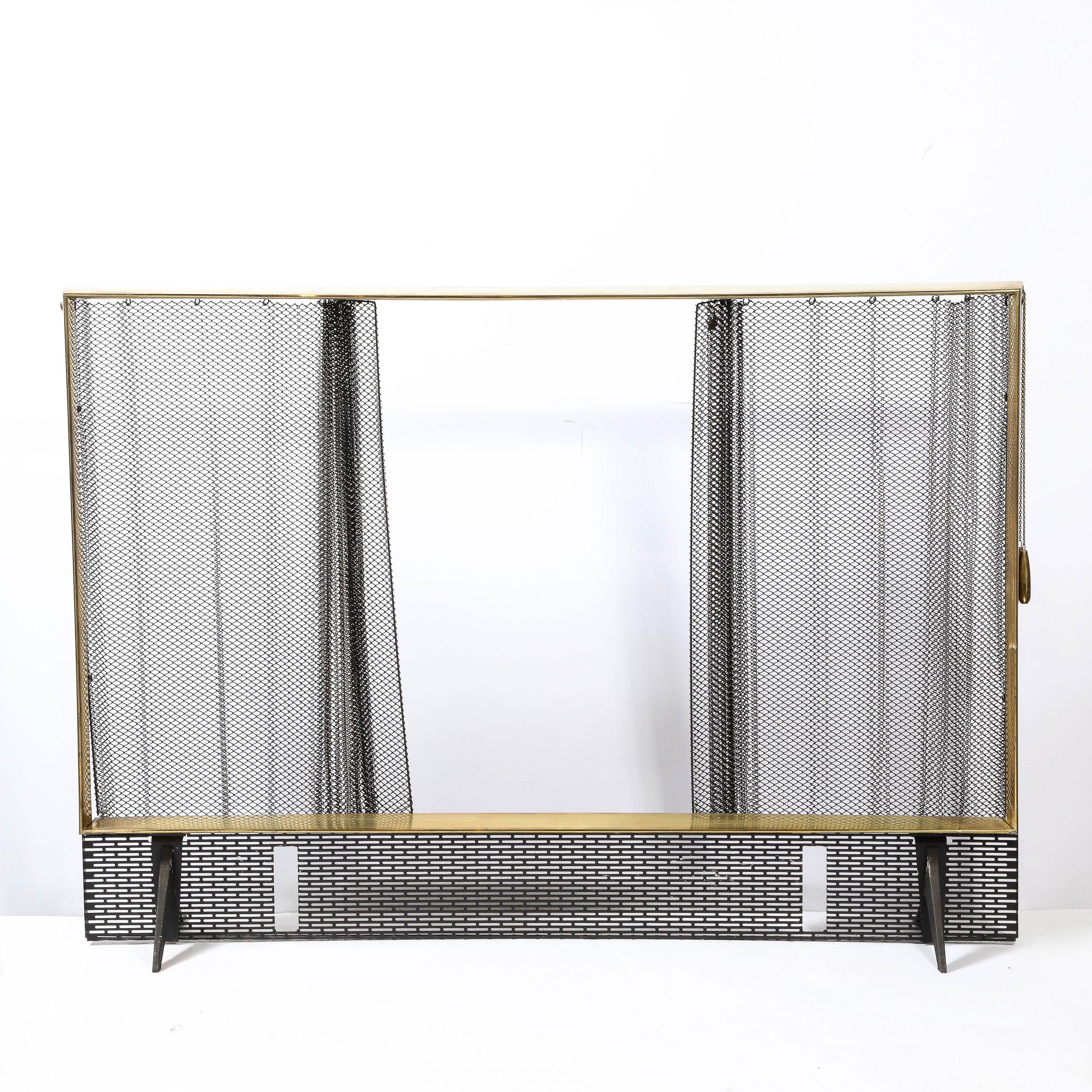 Exceptional Midcentury Fire Screen by Donald Deskey for Bennett 4