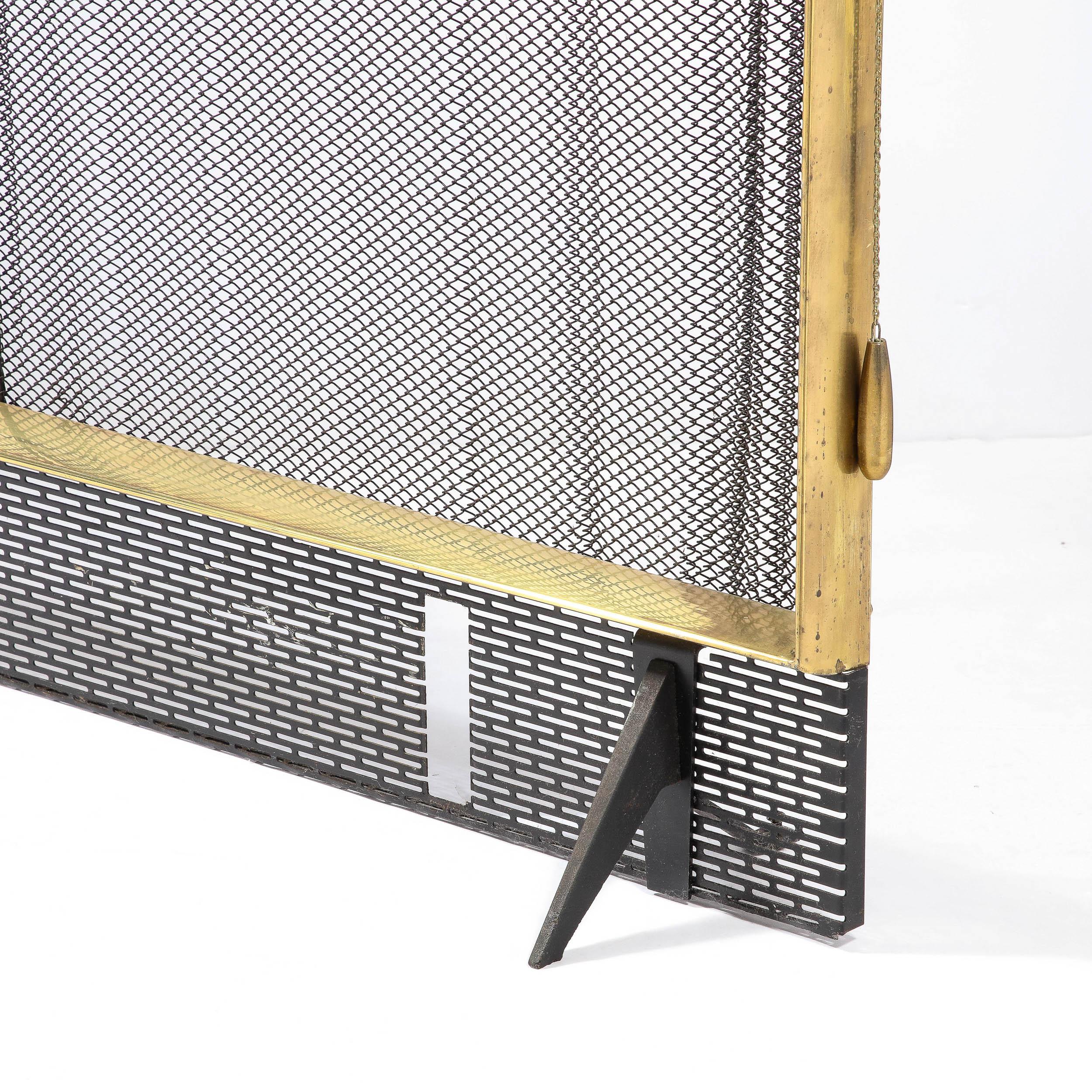 Exceptional Midcentury Fire Screen by Donald Deskey for Bennett 1
