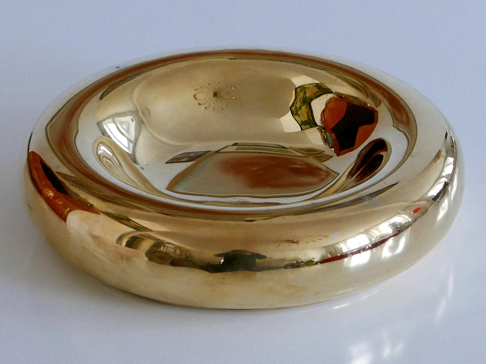 Polished Exceptional Mid-Century Modern Brass Bowl by Ingo Maurer for Design M, 1970s