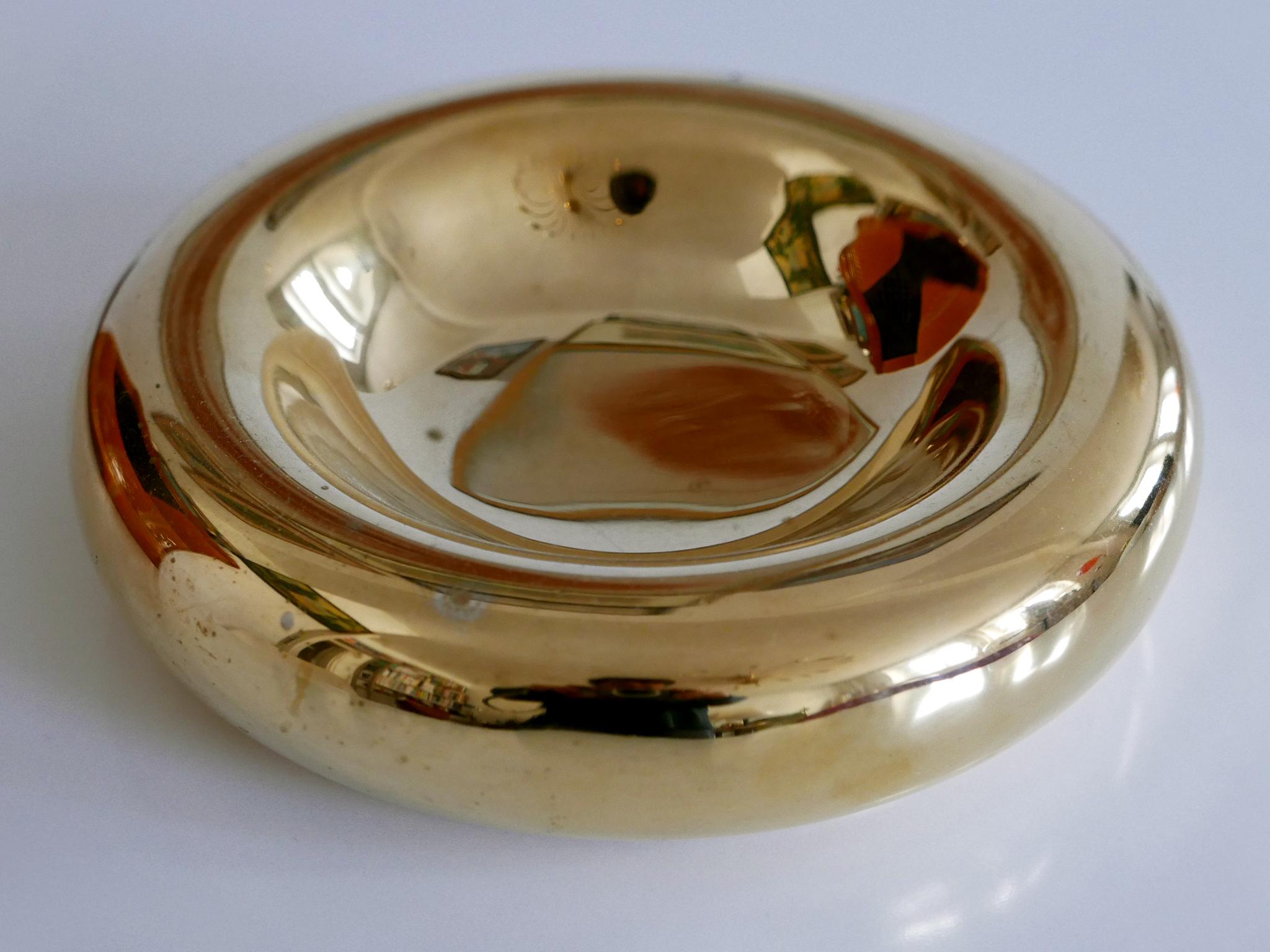 Exceptional Mid-Century Modern Brass Bowl by Ingo Maurer for Design M, 1970s In Good Condition In Munich, DE