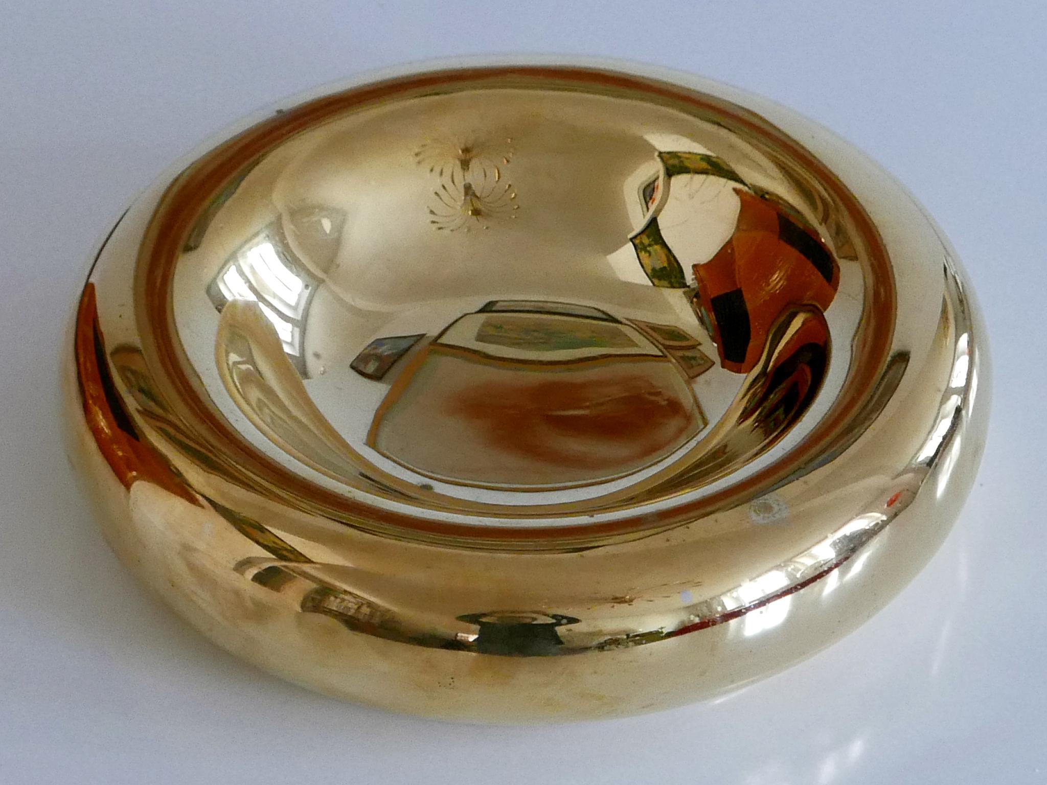 Late 20th Century Exceptional Mid-Century Modern Brass Bowl by Ingo Maurer for Design M, 1970s