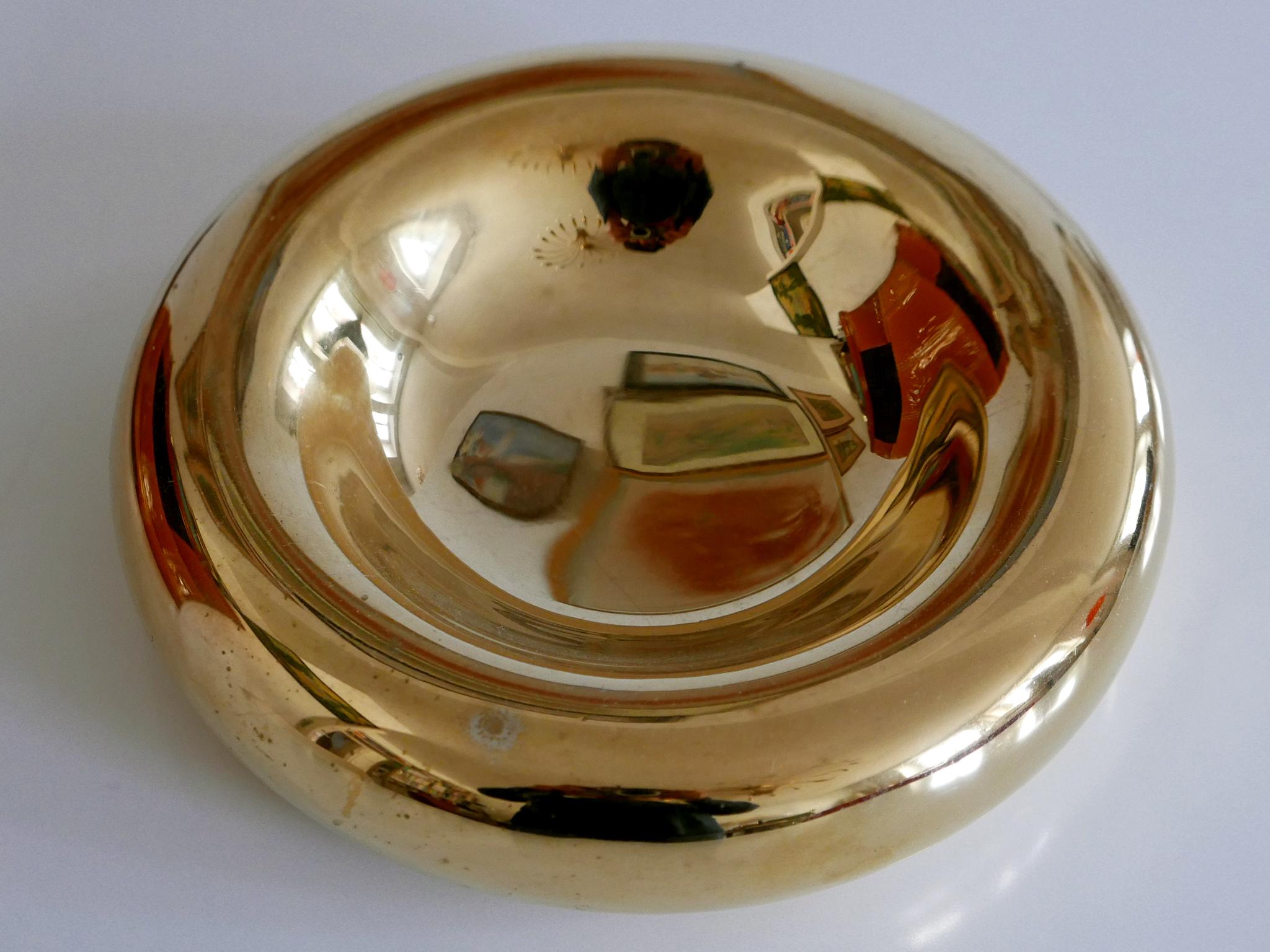 Exceptional Mid-Century Modern Brass Bowl by Ingo Maurer for Design M, 1970s 1