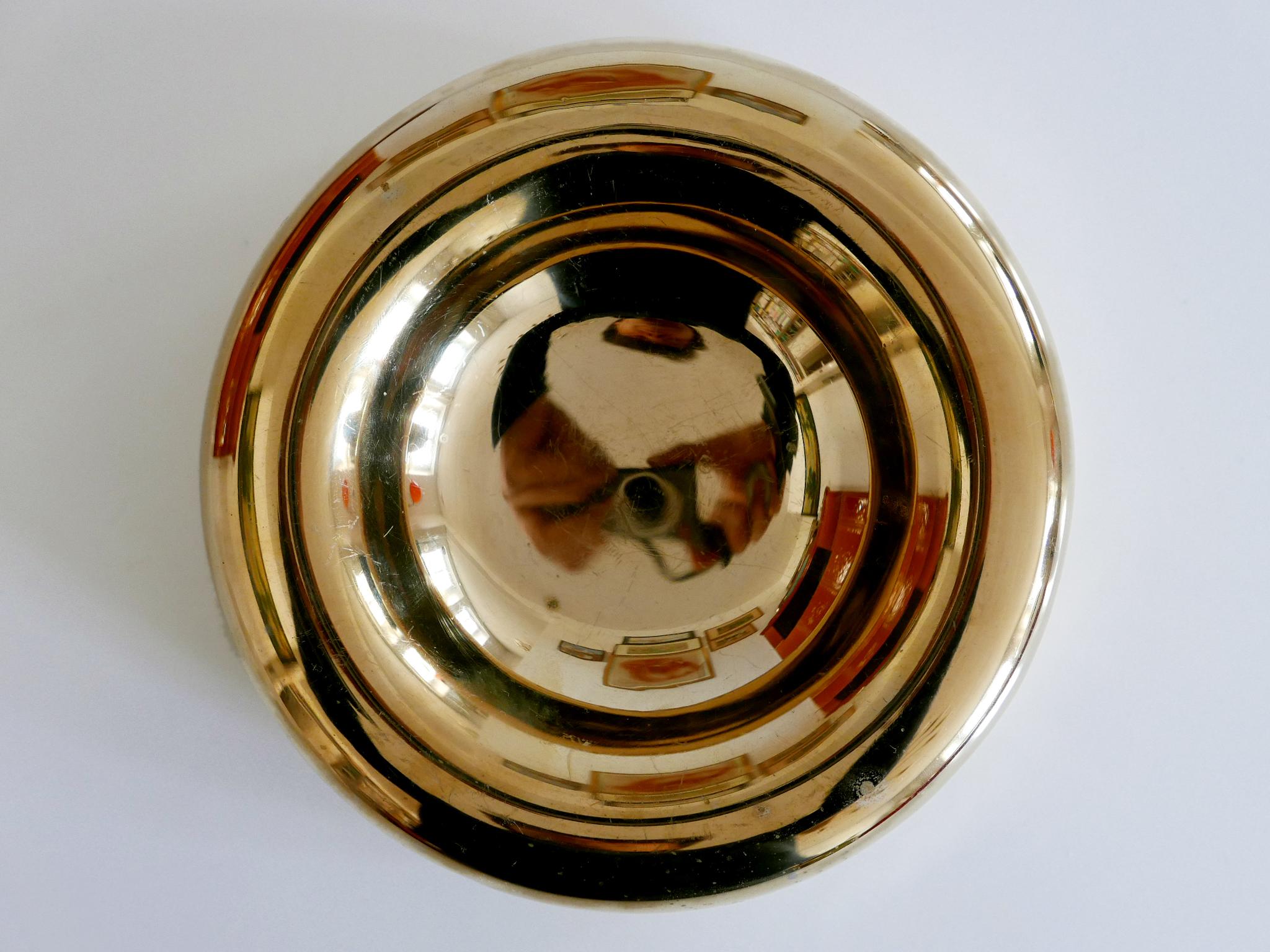 Exceptional Mid-Century Modern Brass Bowl by Ingo Maurer for Design M, 1970s 2