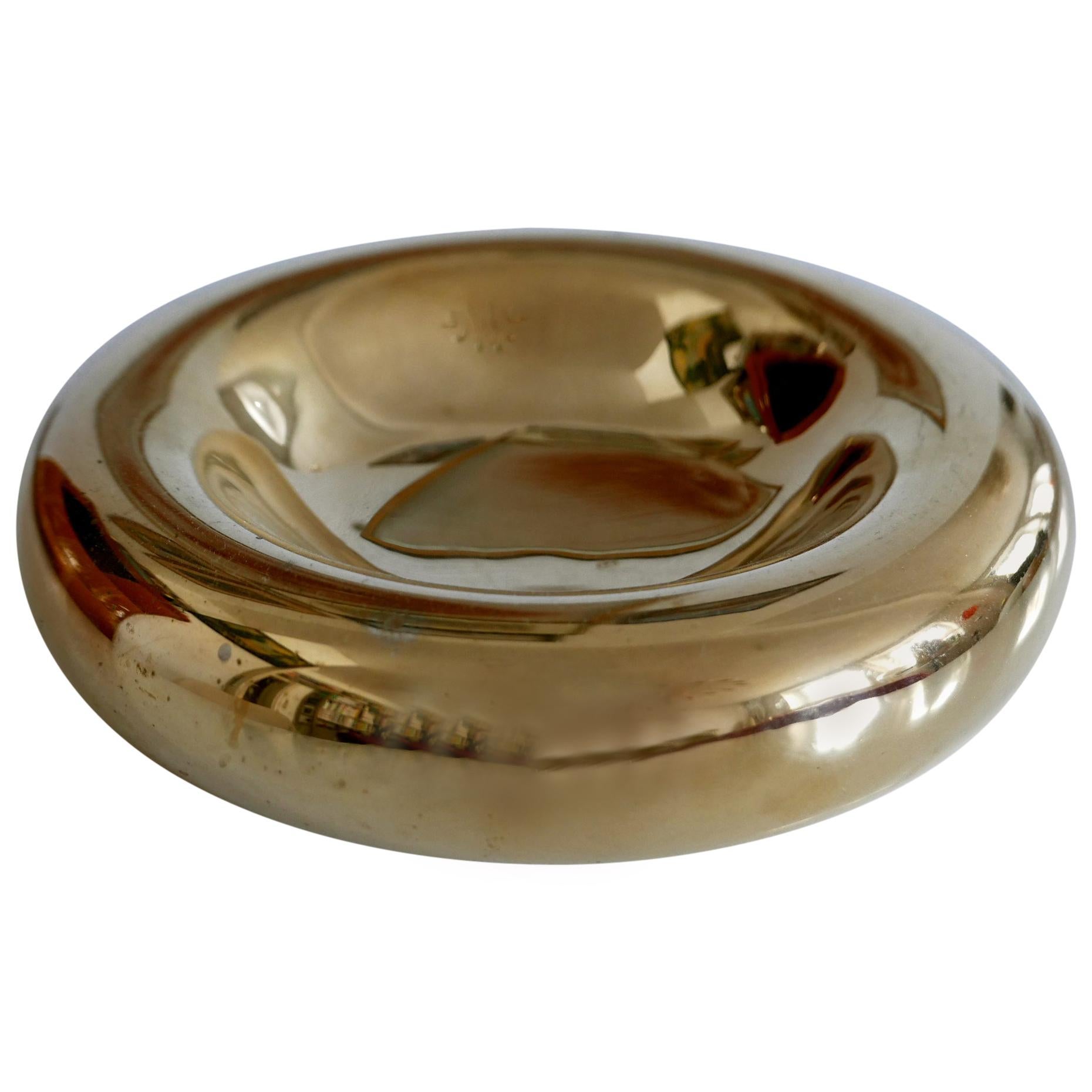 Exceptional Mid-Century Modern Brass Bowl by Ingo Maurer for Design M, 1970s