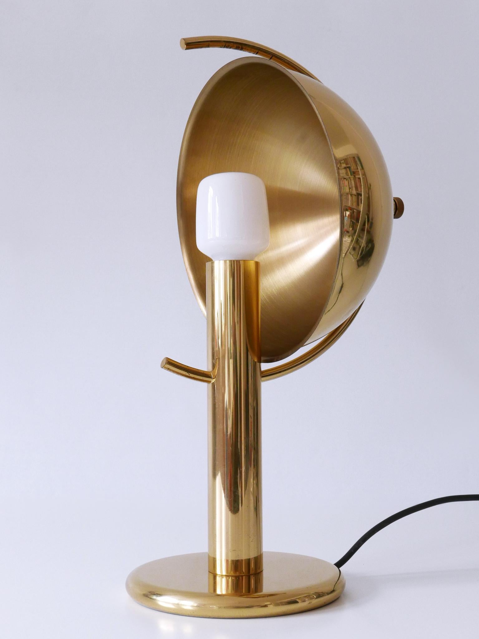Exceptional Mid-Century Modern Brass Table Lamp by Gebrüder Cosack Germany 1960s For Sale 5
