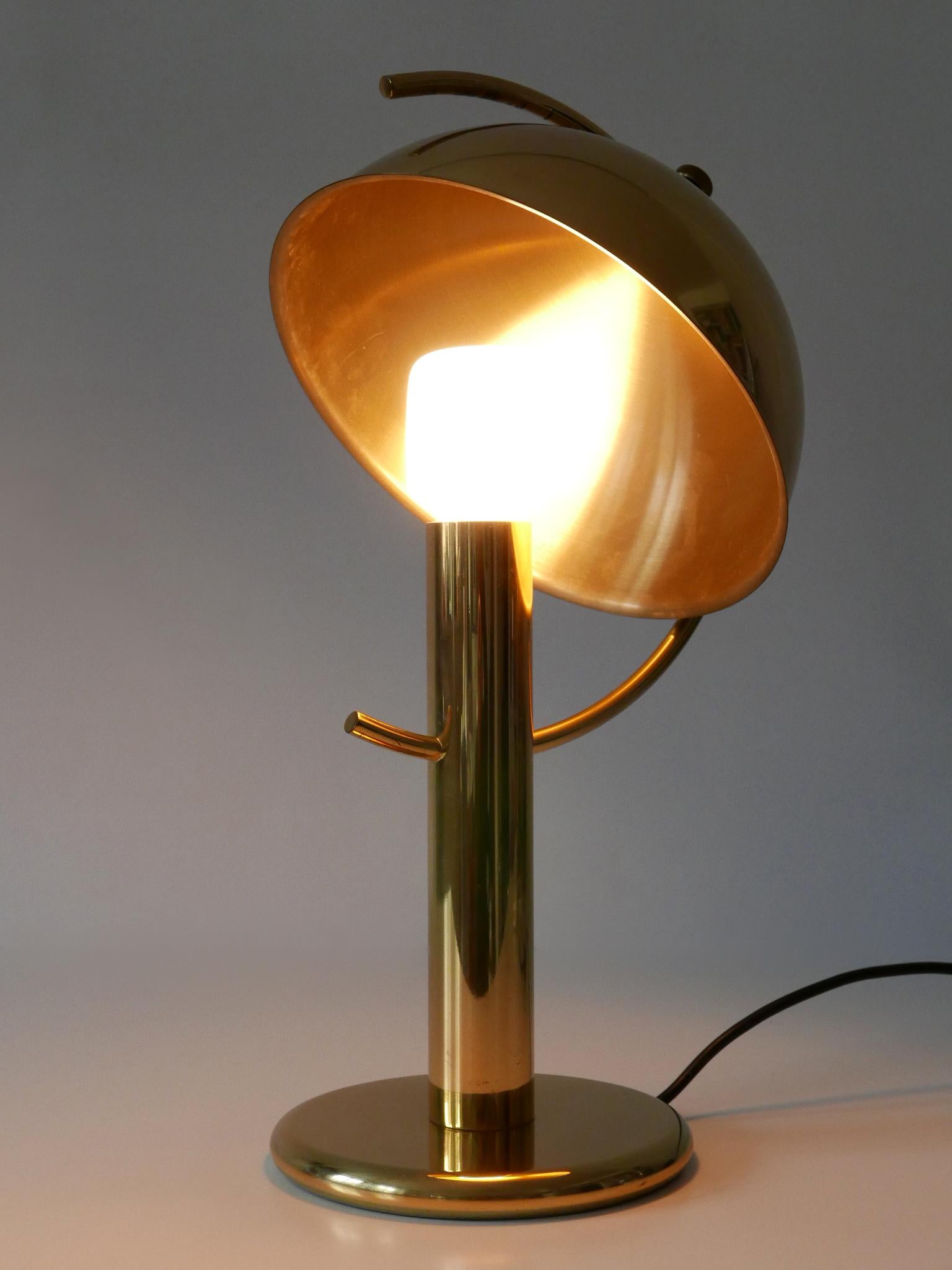Außergewöhnliche Mid-Century Modern Messing Tischlampe von Gebrüder Cosack Deutschland 1960s im Angebot 4