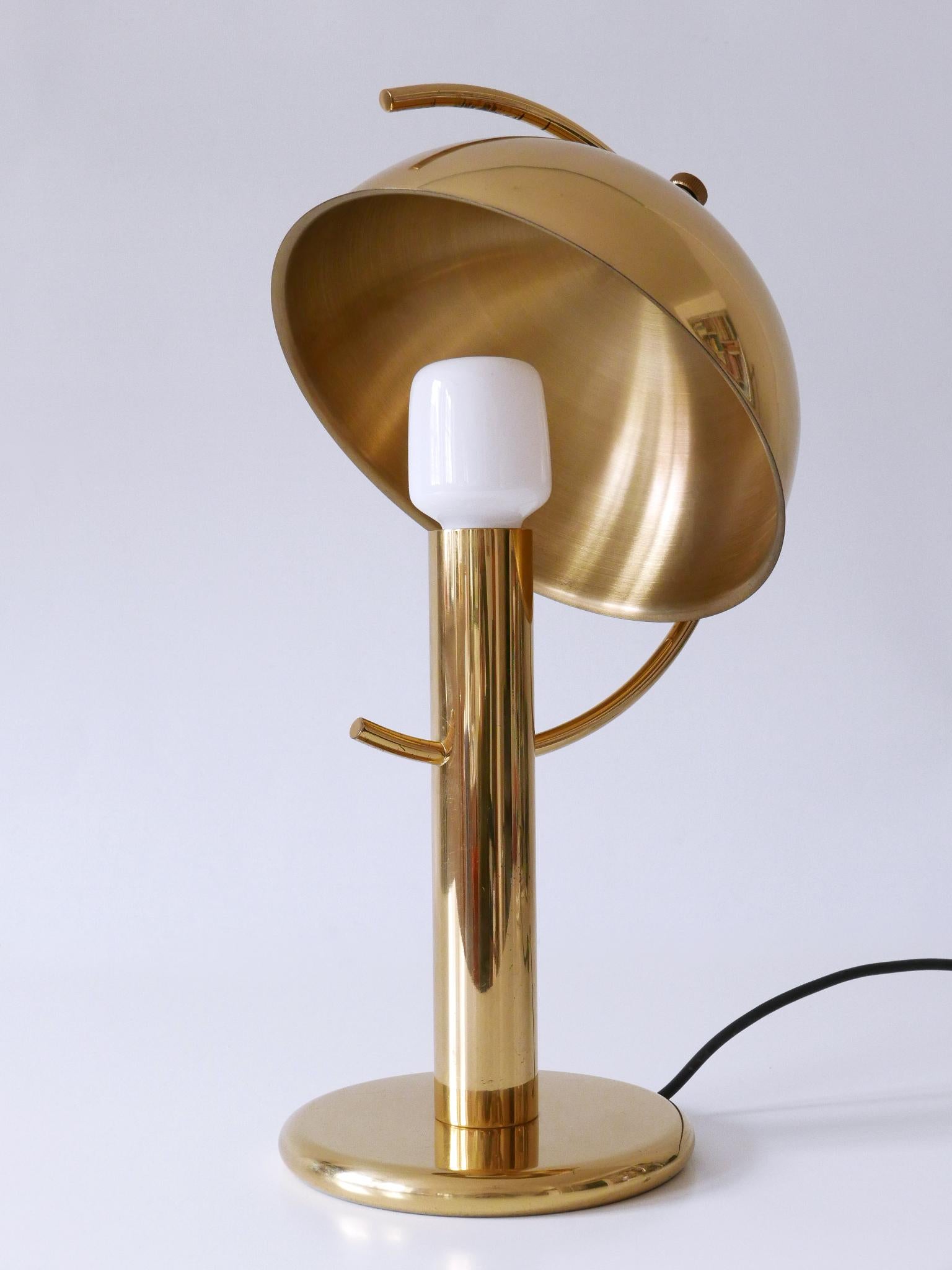 Außergewöhnliche Mid-Century Modern Messing Tischlampe von Gebrüder Cosack Deutschland 1960s im Angebot 5