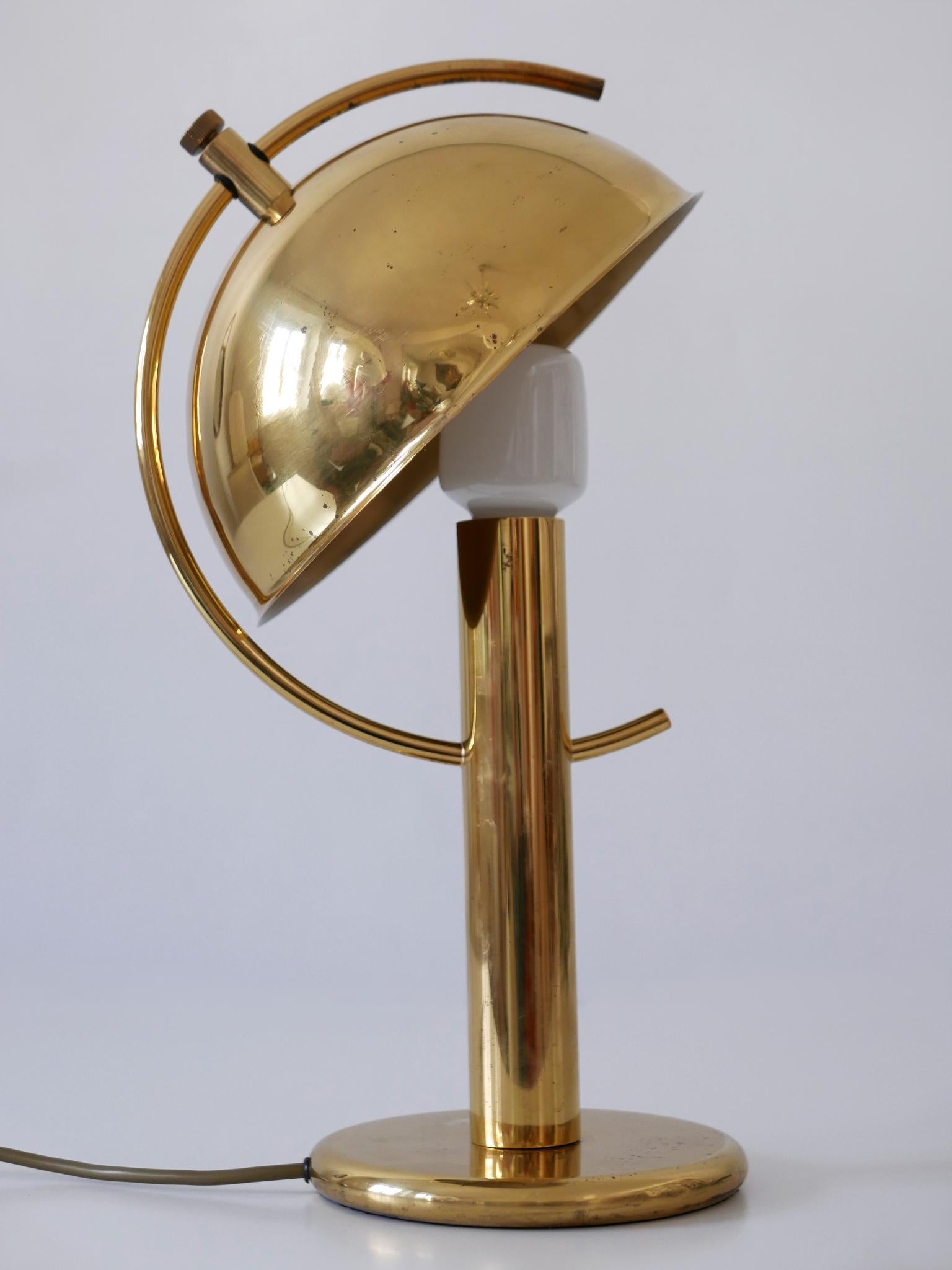 Exceptional Mid-Century Modern Brass Table Lamp by Gebrüder Cosack Germany 1960s For Sale 8