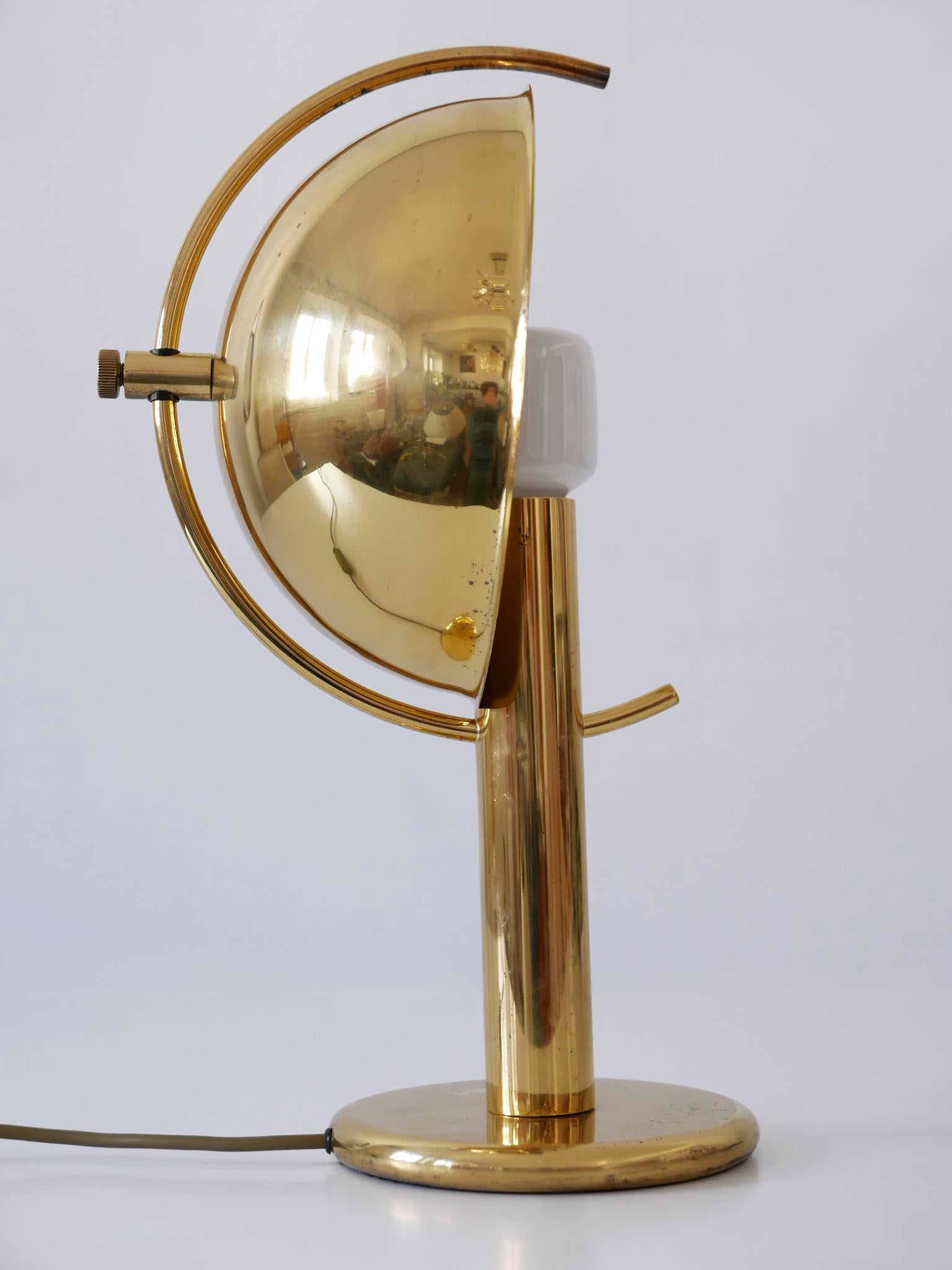 Exceptional Mid-Century Modern Brass Table Lamp by Gebrüder Cosack Germany 1960s For Sale 9