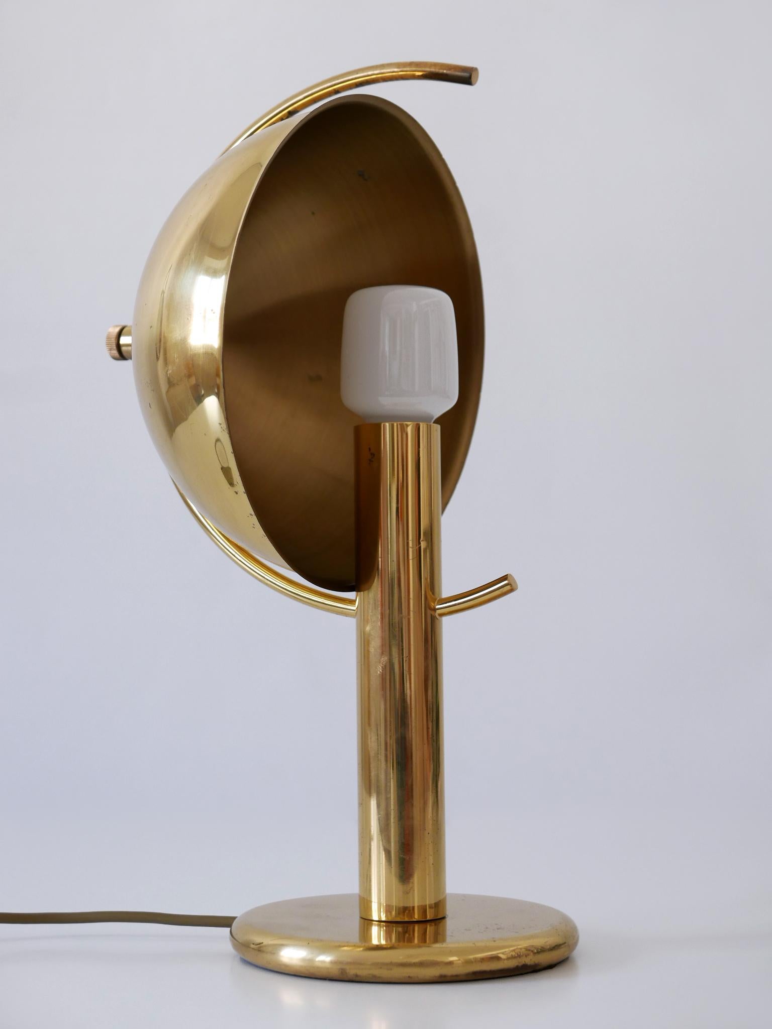 Exceptional Mid-Century Modern Brass Table Lamp by Gebrüder Cosack Germany 1960s For Sale 10