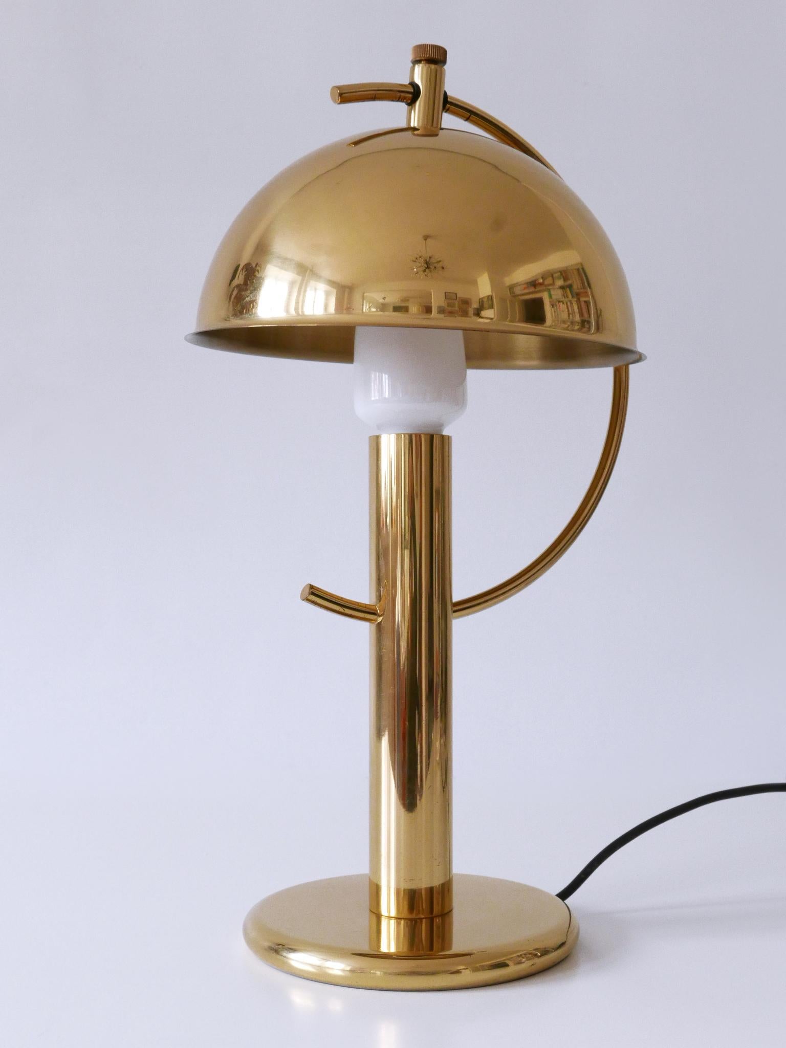 Außergewöhnliche Mid-Century Modern Messing Tischlampe von Gebrüder Cosack Deutschland 1960s im Angebot 8