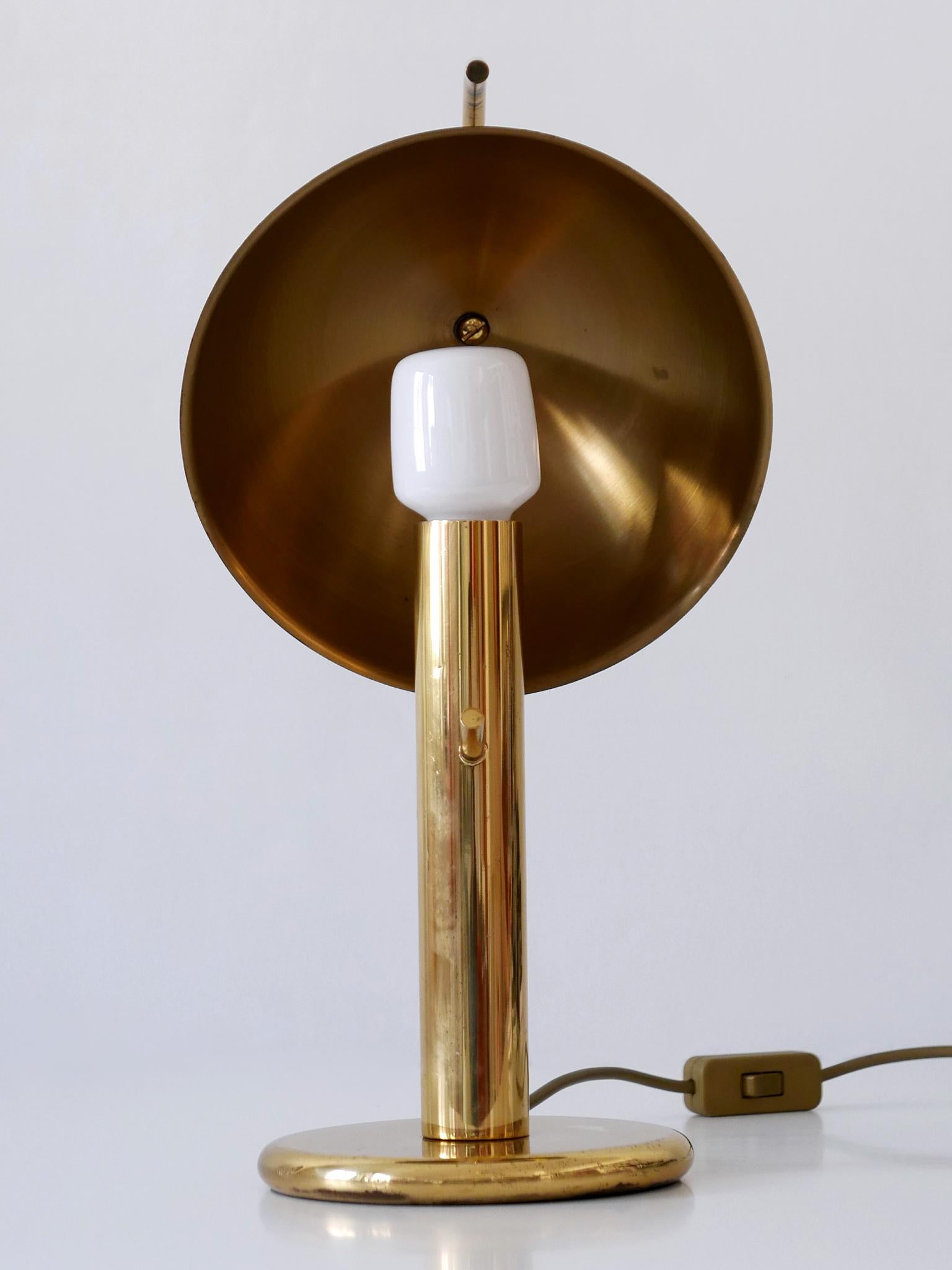 Exceptional Mid-Century Modern Brass Table Lamp by Gebrüder Cosack Germany 1960s For Sale 11