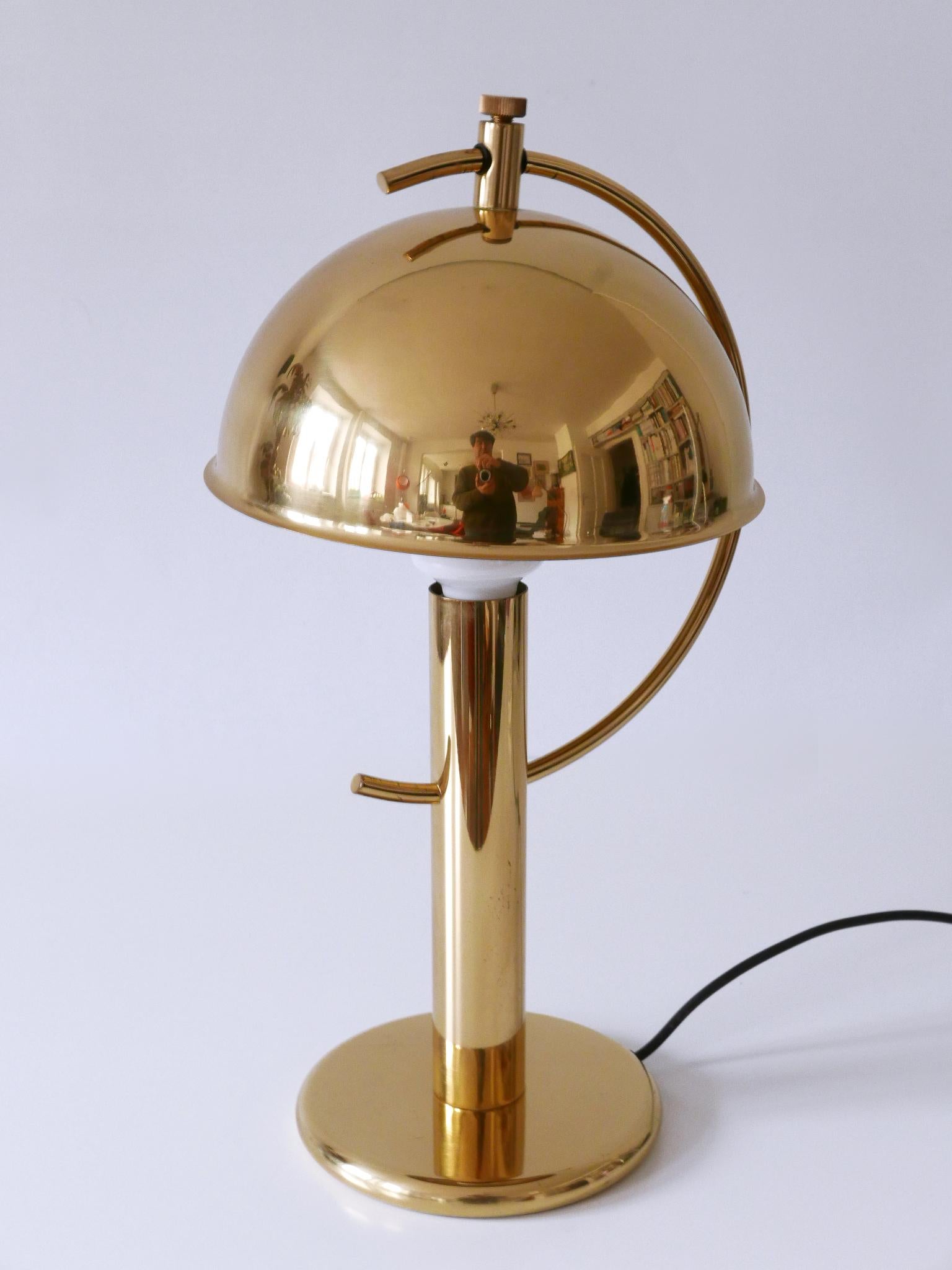 Außergewöhnliche Mid-Century Modern Messing Tischlampe von Gebrüder Cosack Deutschland 1960s im Angebot 10