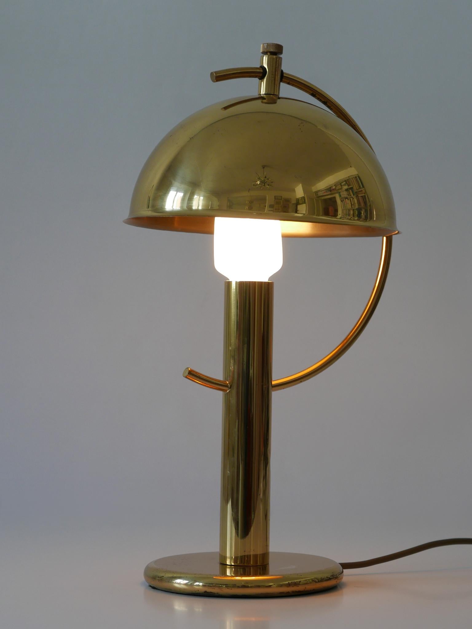 Mid-20th Century Exceptional Mid-Century Modern Brass Table Lamp by Gebrüder Cosack Germany 1960s For Sale