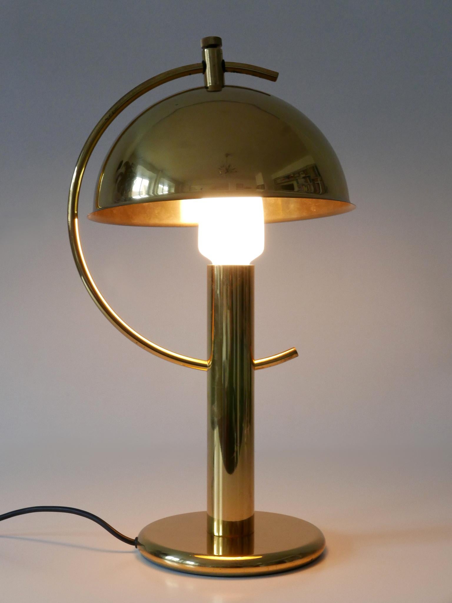 Außergewöhnliche Mid-Century Modern Messing Tischlampe von Gebrüder Cosack Deutschland 1960s (Poliert) im Angebot