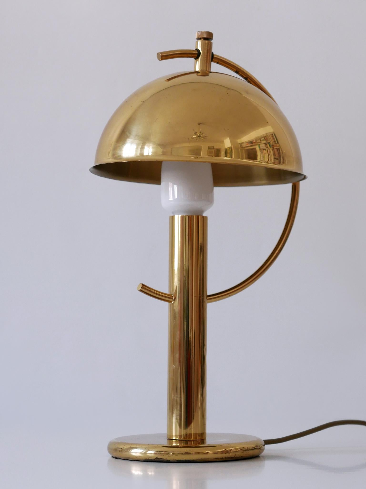 Exceptional Mid-Century Modern Brass Table Lamp by Gebrüder Cosack Germany 1960s For Sale 2