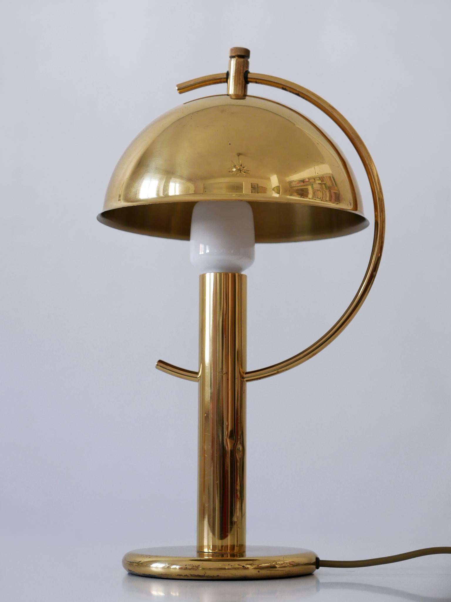 Exceptional Mid-Century Modern Brass Table Lamp by Gebrüder Cosack Germany 1960s For Sale 3