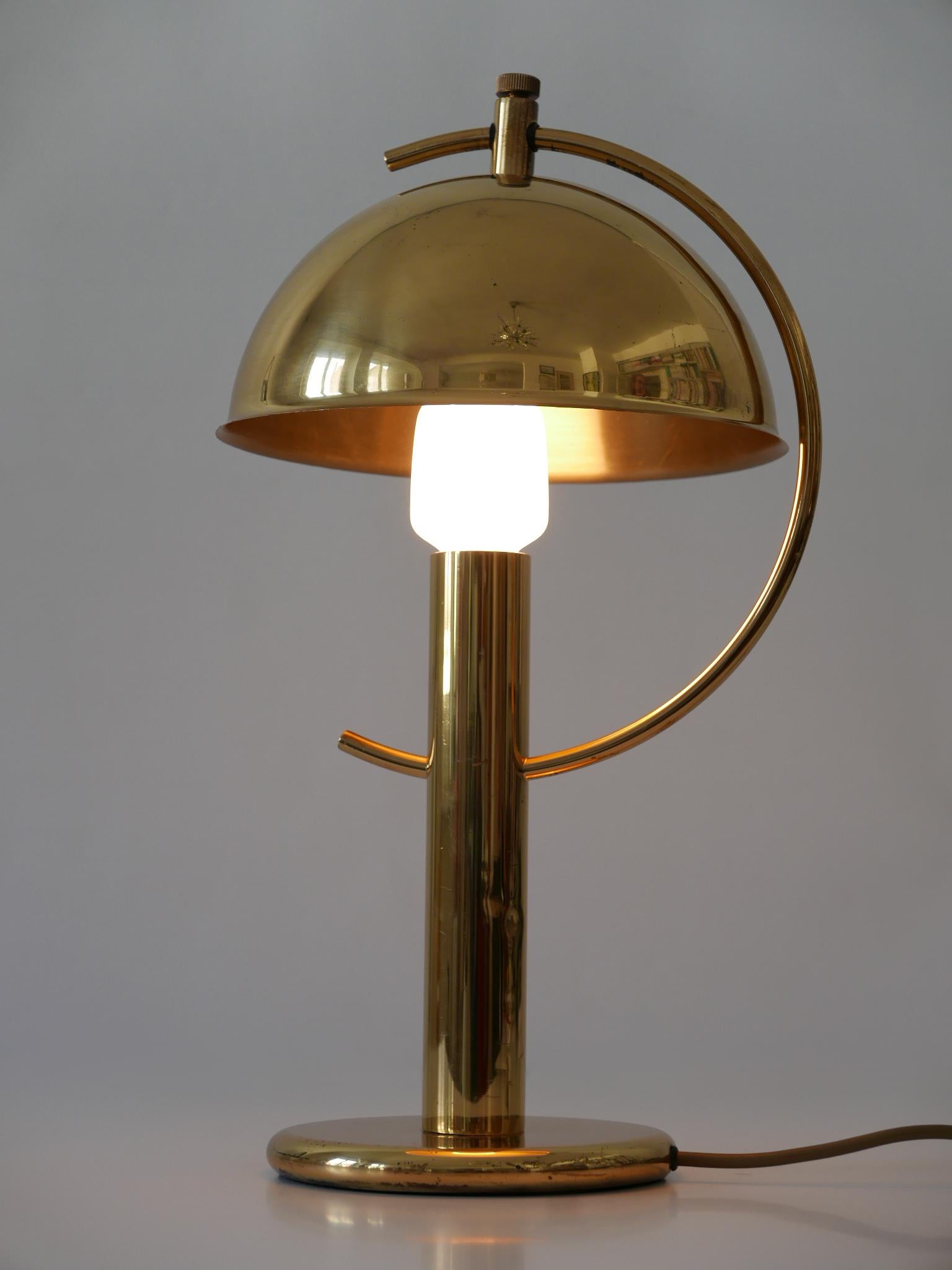 Exceptional Mid-Century Modern Brass Table Lamp by Gebrüder Cosack Germany 1960s For Sale 4