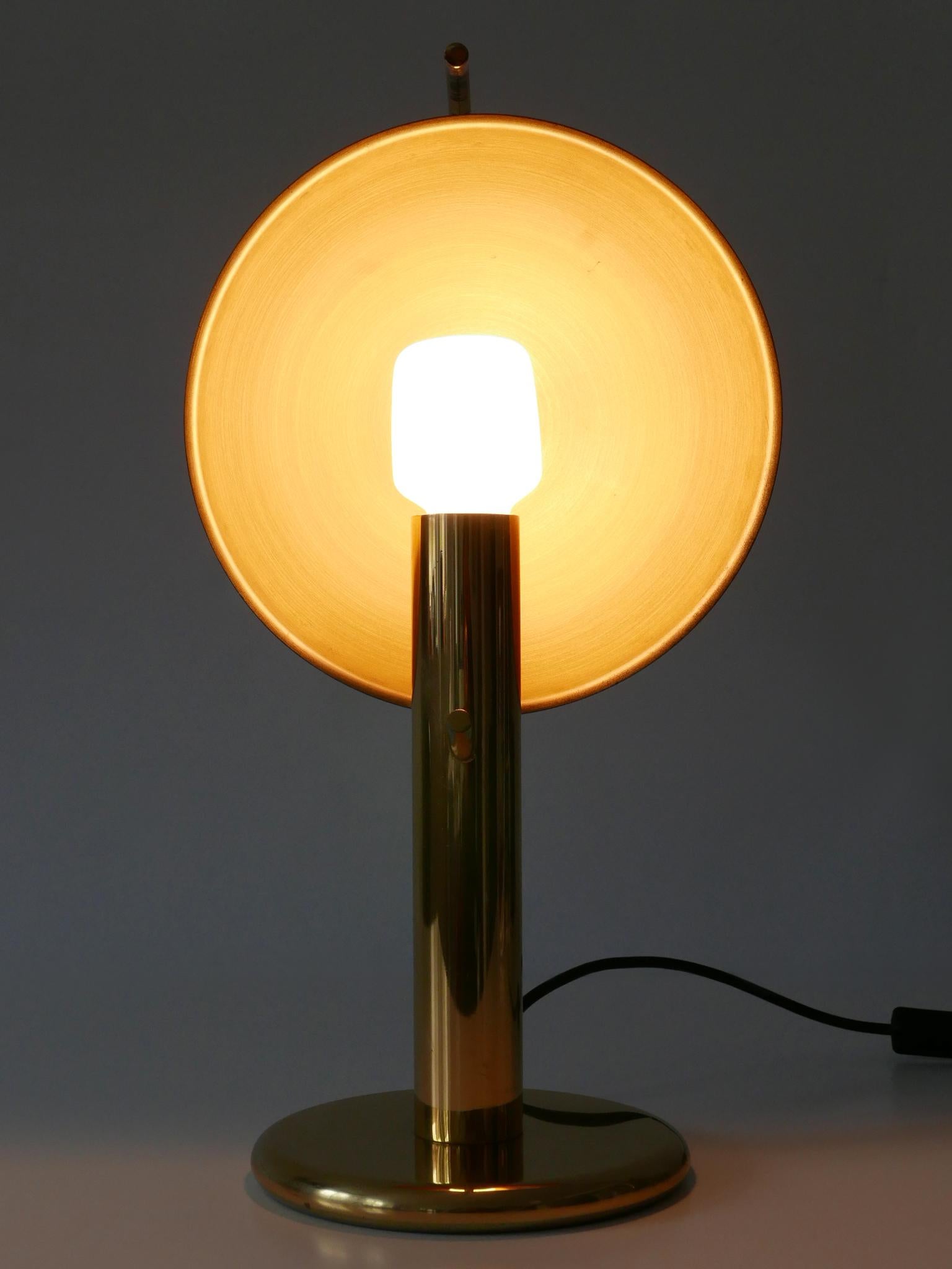 Exceptional Mid-Century Modern Brass Table Lamp by Gebrüder Cosack Germany 1960s For Sale 4