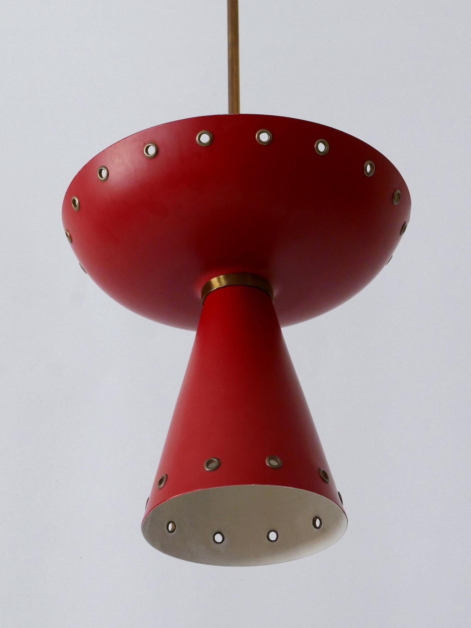 Eccezionale plafoniera o lampada a sospensione della metà del secolo scorso Svezia anni '50 in vendita 2