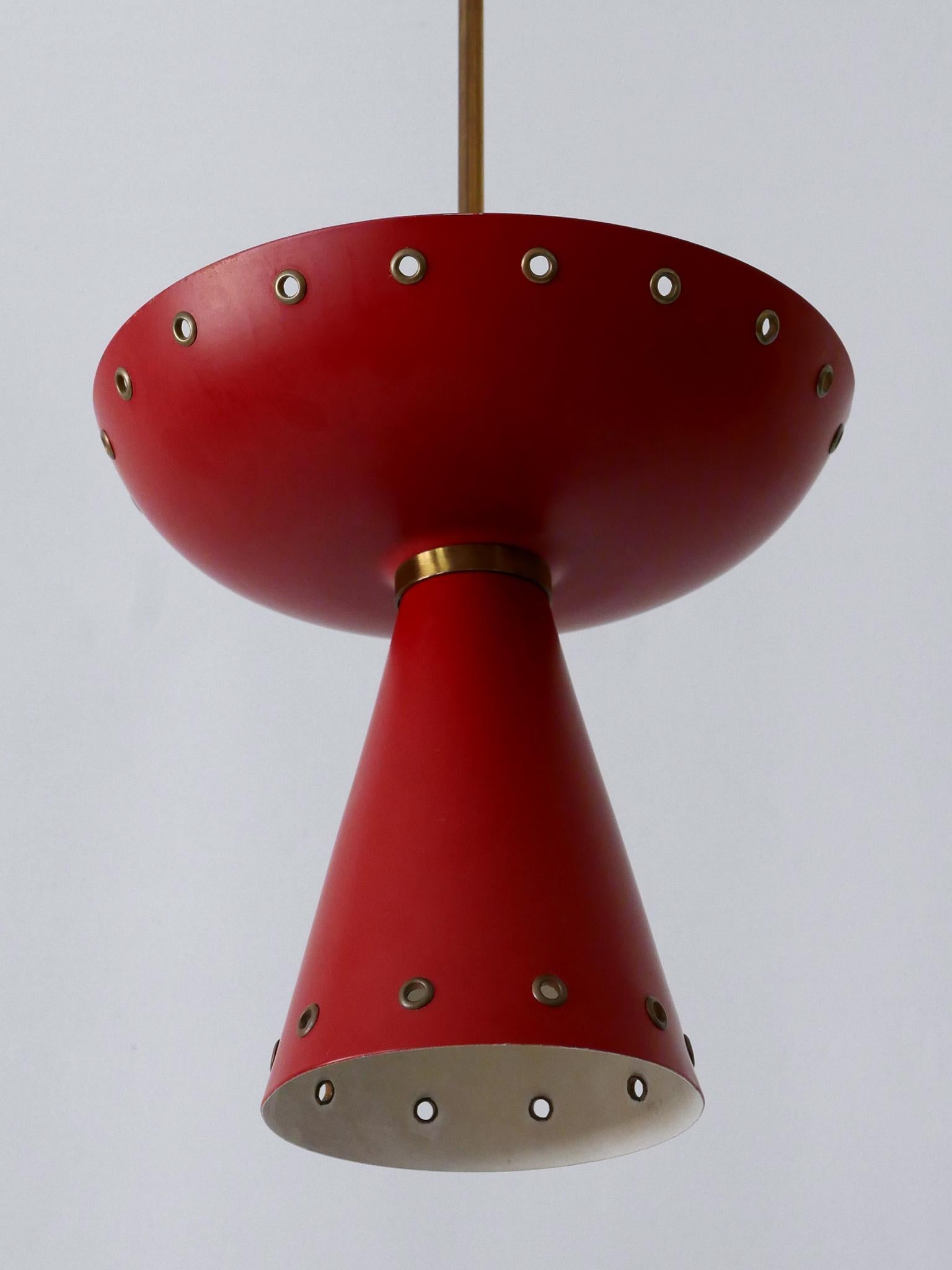 Eccezionale plafoniera o lampada a sospensione della metà del secolo scorso Svezia anni '50 in vendita 4