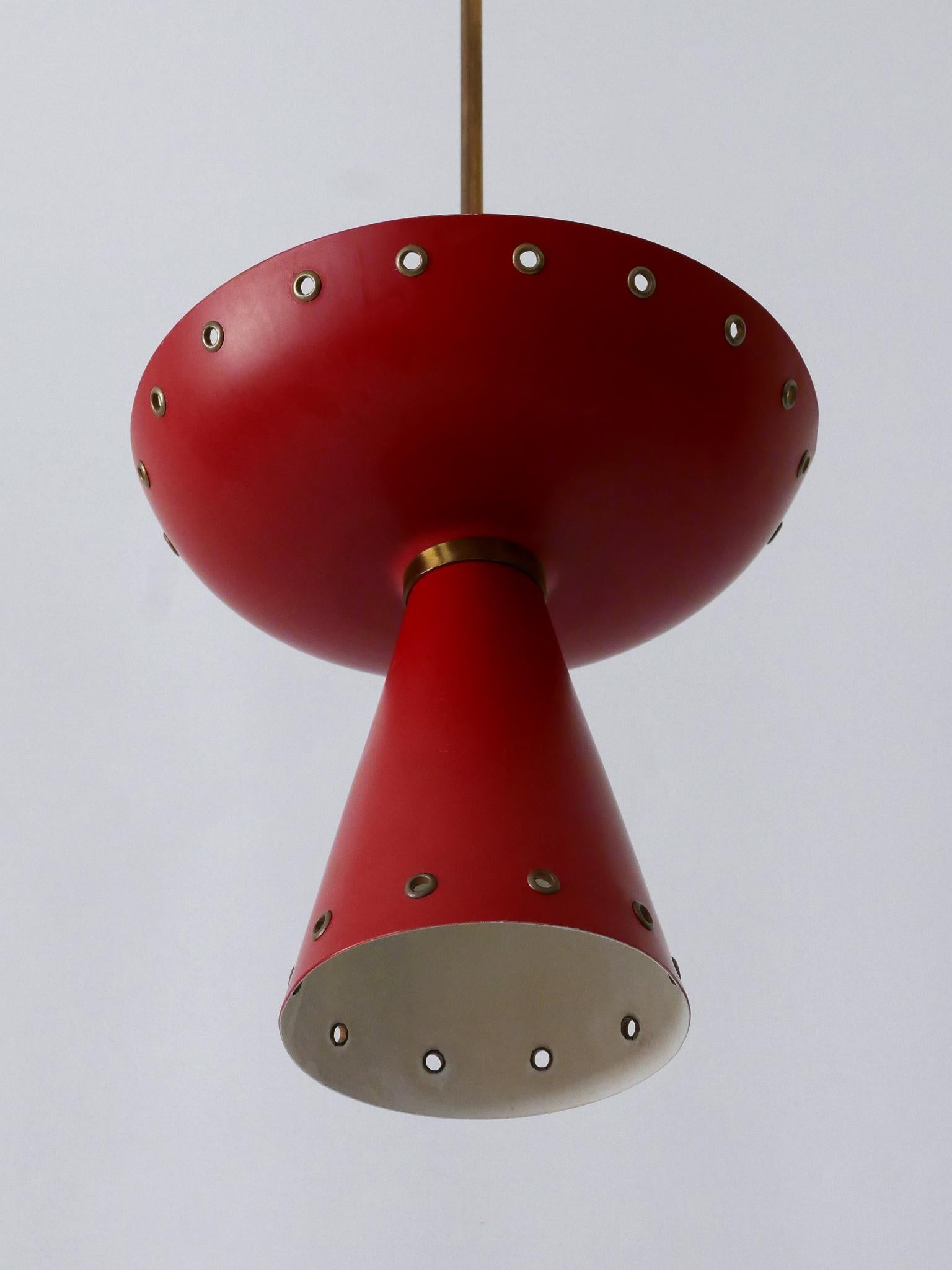 Eccezionale plafoniera o lampada a sospensione della metà del secolo scorso Svezia anni '50 in vendita 7