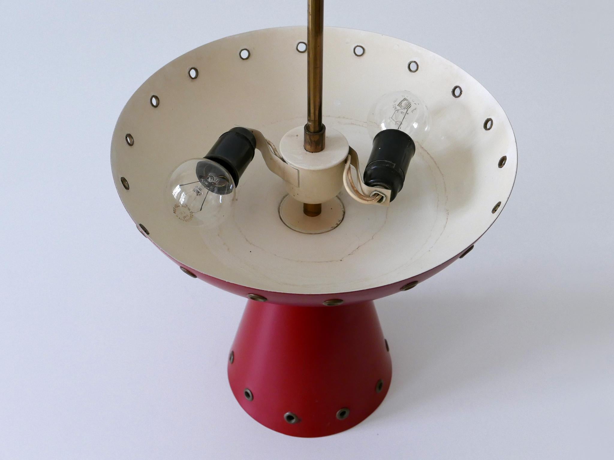 Eccezionale plafoniera o lampada a sospensione della metà del secolo scorso Svezia anni '50 in vendita 11