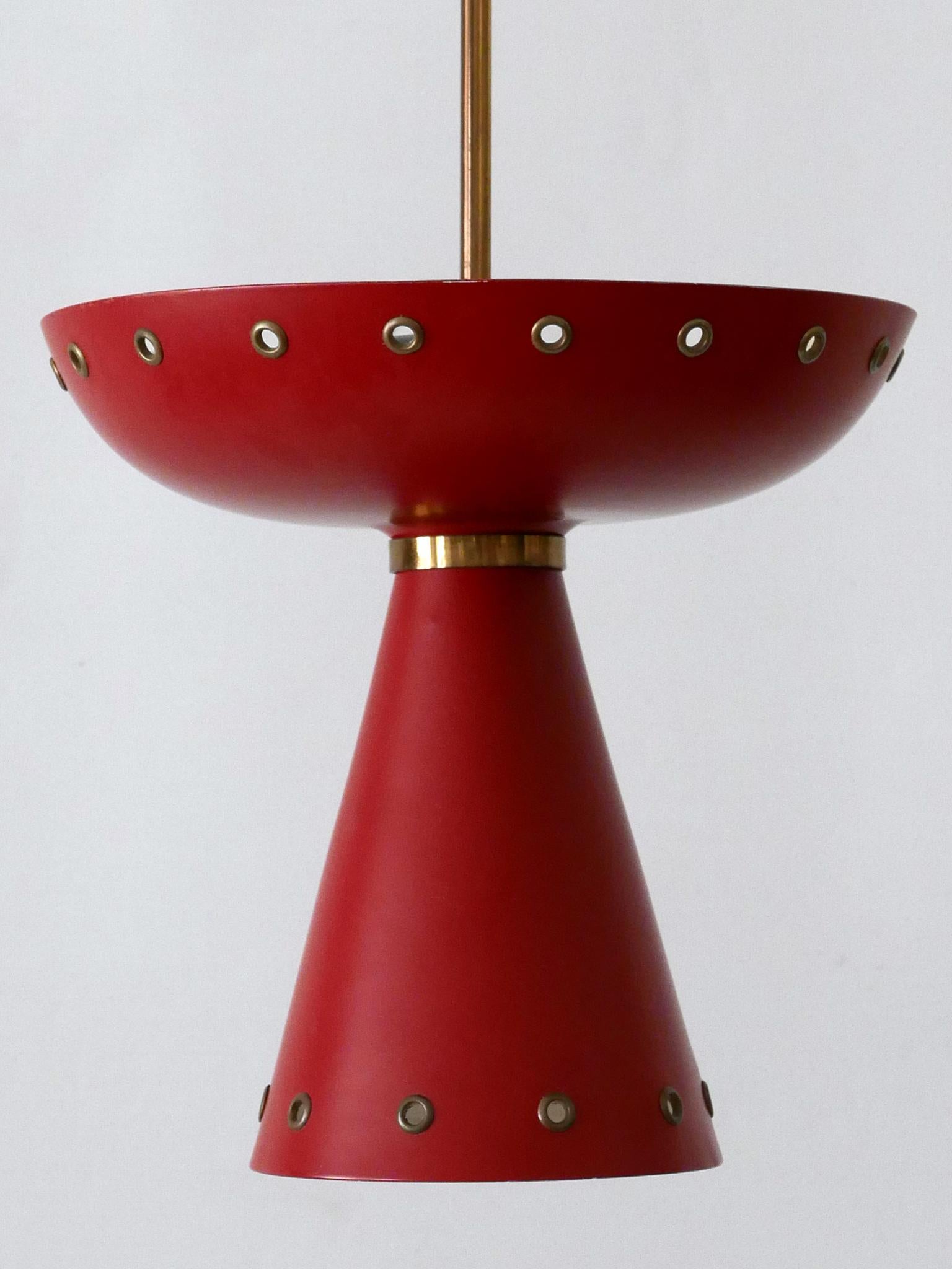 Mid-Century moderno Eccezionale plafoniera o lampada a sospensione della metà del secolo scorso Svezia anni '50 in vendita